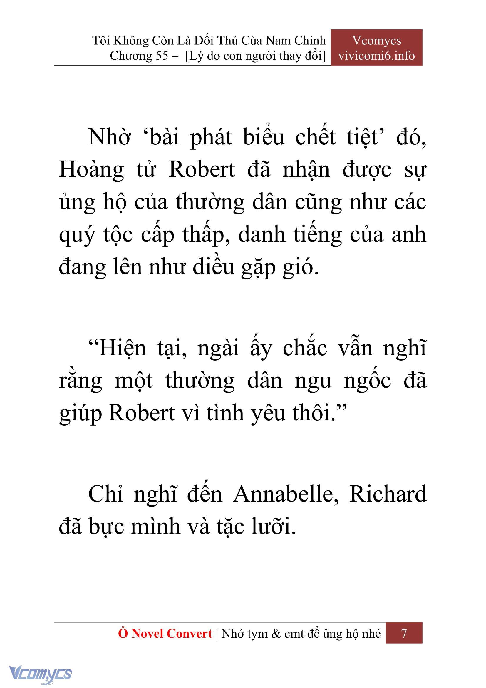 [Novel] Tôi Không Còn Là Đối Thủ Của Nam Chính Chap 55 - Trang 2