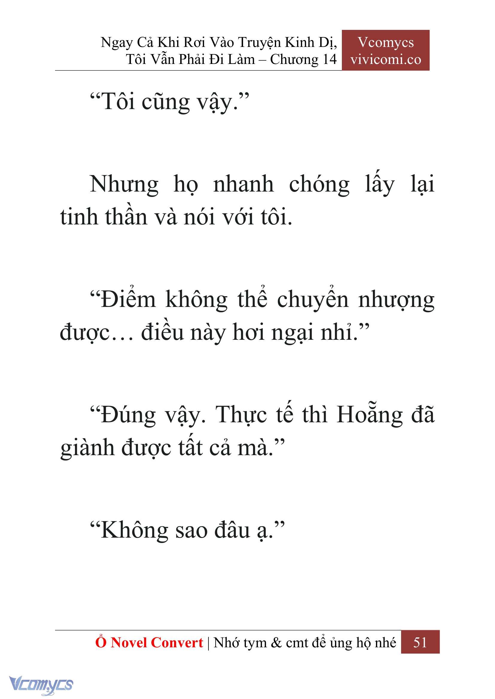 [Novel] Ngay Cả Khi Rơi Vào Truyện Kinh Dị, Tôi Vẫn Phải Đi Làm Chap 14 - Next 