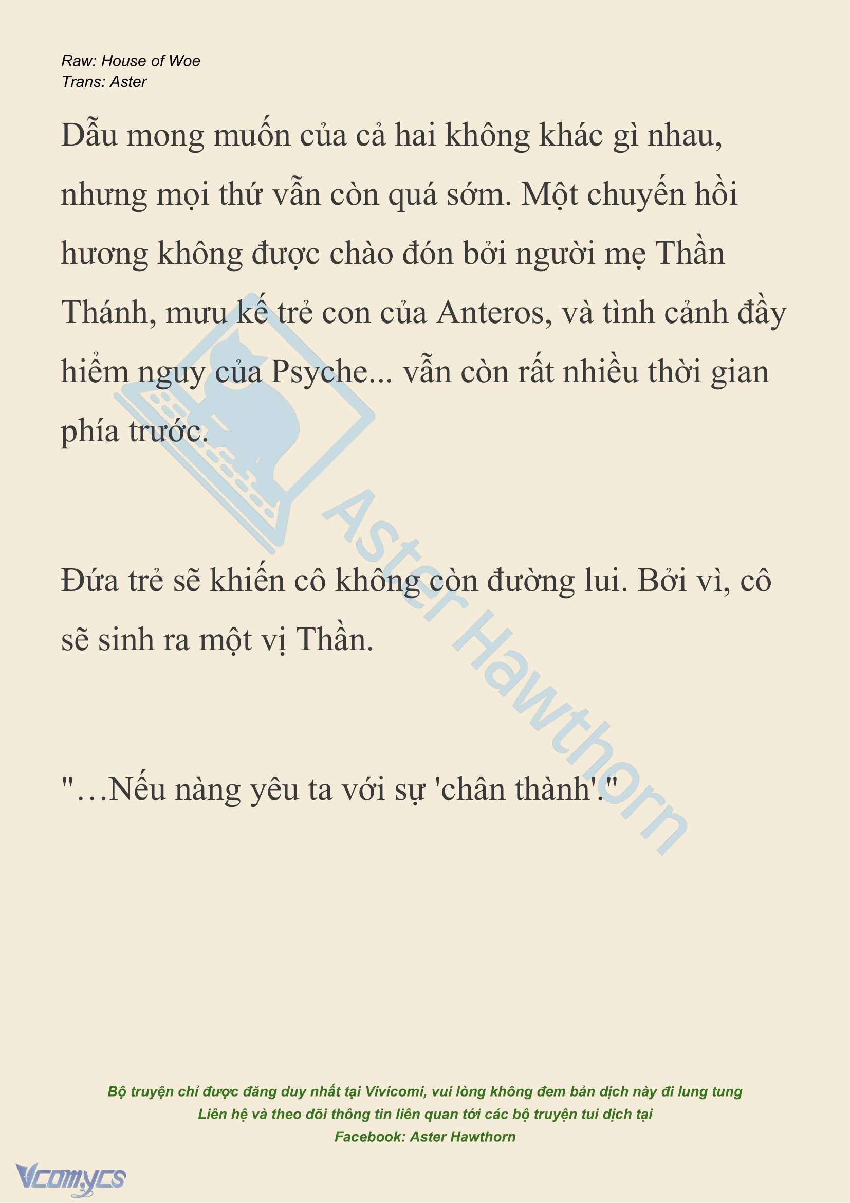 [NOVEL] Dành Cho Các Nữ Thần: Dành cho Psyche Chap 27 - Next Chap 28