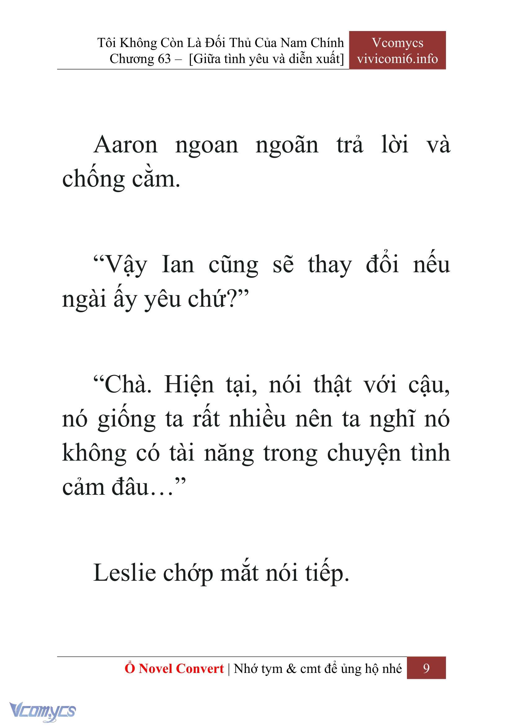 [Novel] Tôi Không Còn Là Đối Thủ Của Nam Chính Chap 63 - Trang 2