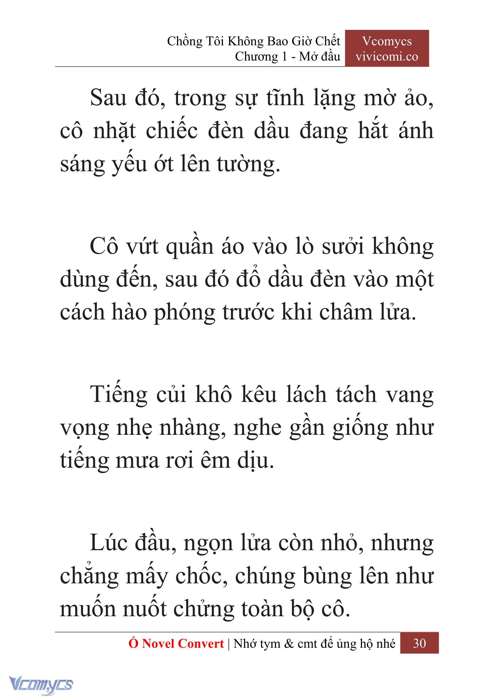 [Novel] Chồng Tôi Không Bao Giờ Chết Chap 1 - Next Chap 2