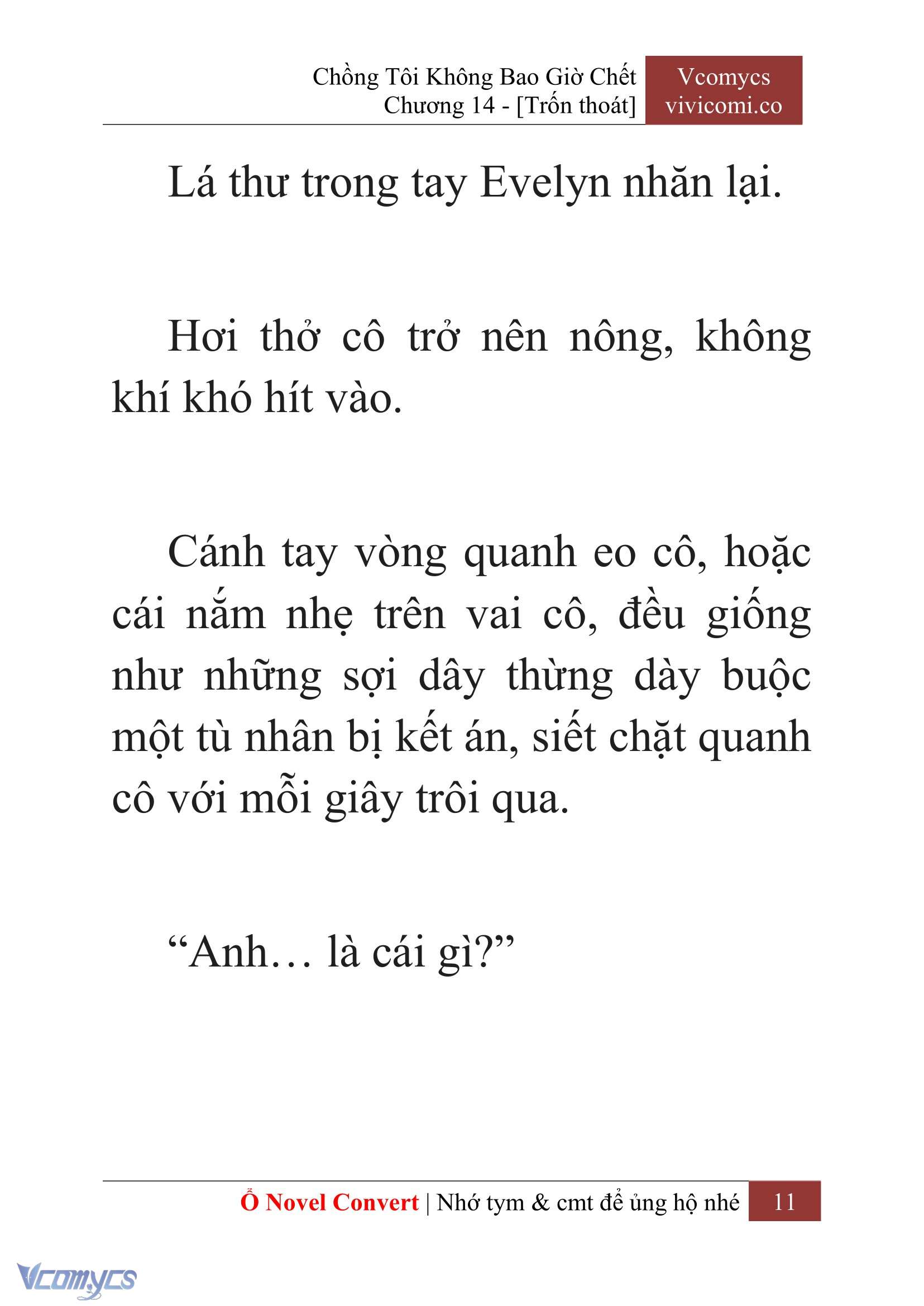 [Novel] Chồng Tôi Không Bao Giờ Chết Chap 14 - Trang 2