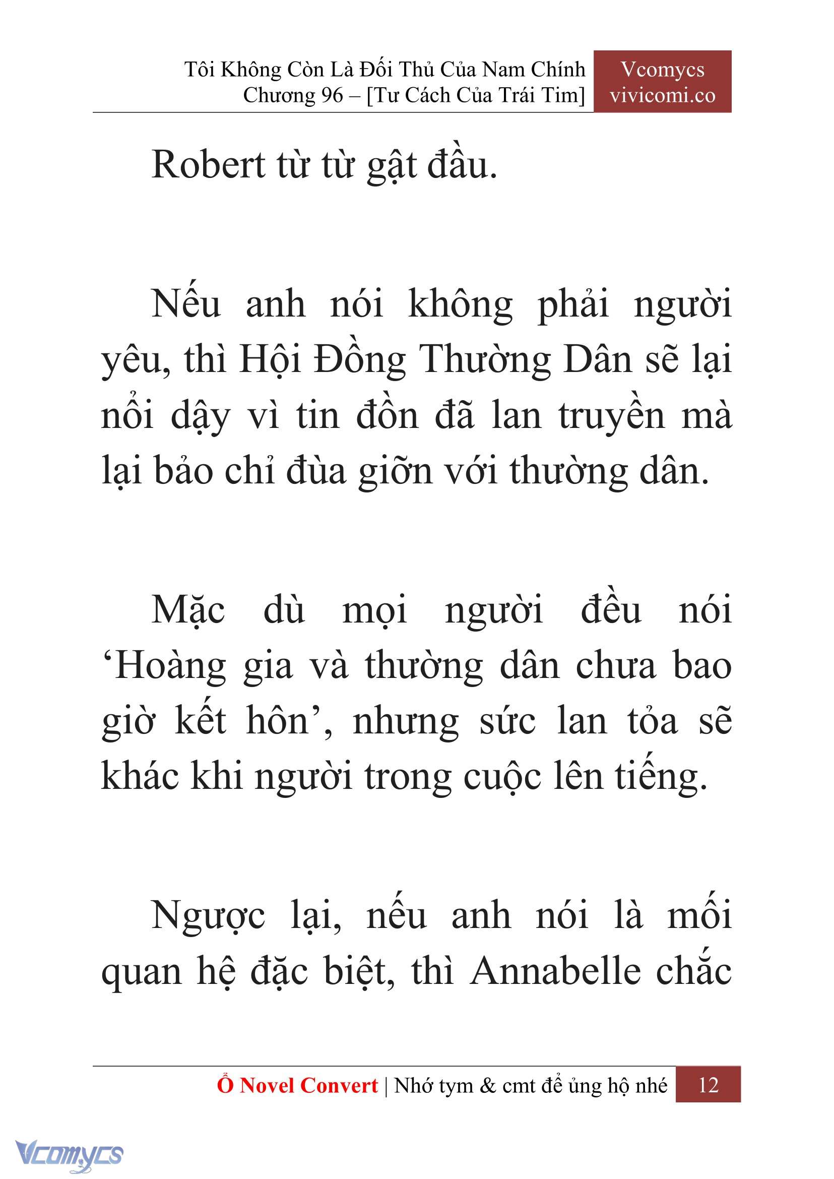 [Novel] Tôi Không Còn Là Đối Thủ Của Nam Chính Chap 96 - Trang 2