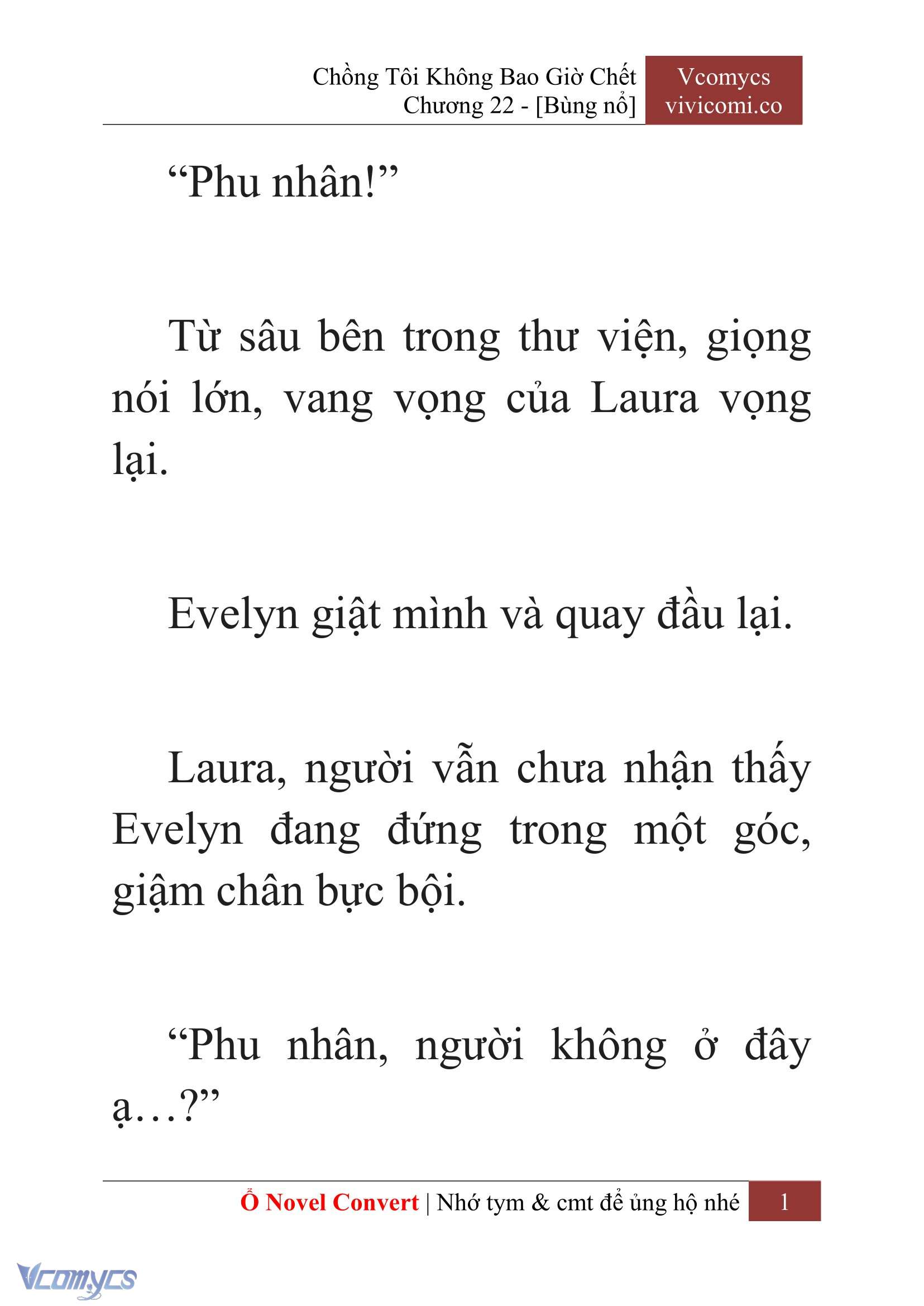 [Novel] Chồng Tôi Không Bao Giờ Chết Chap 22 - Trang 2