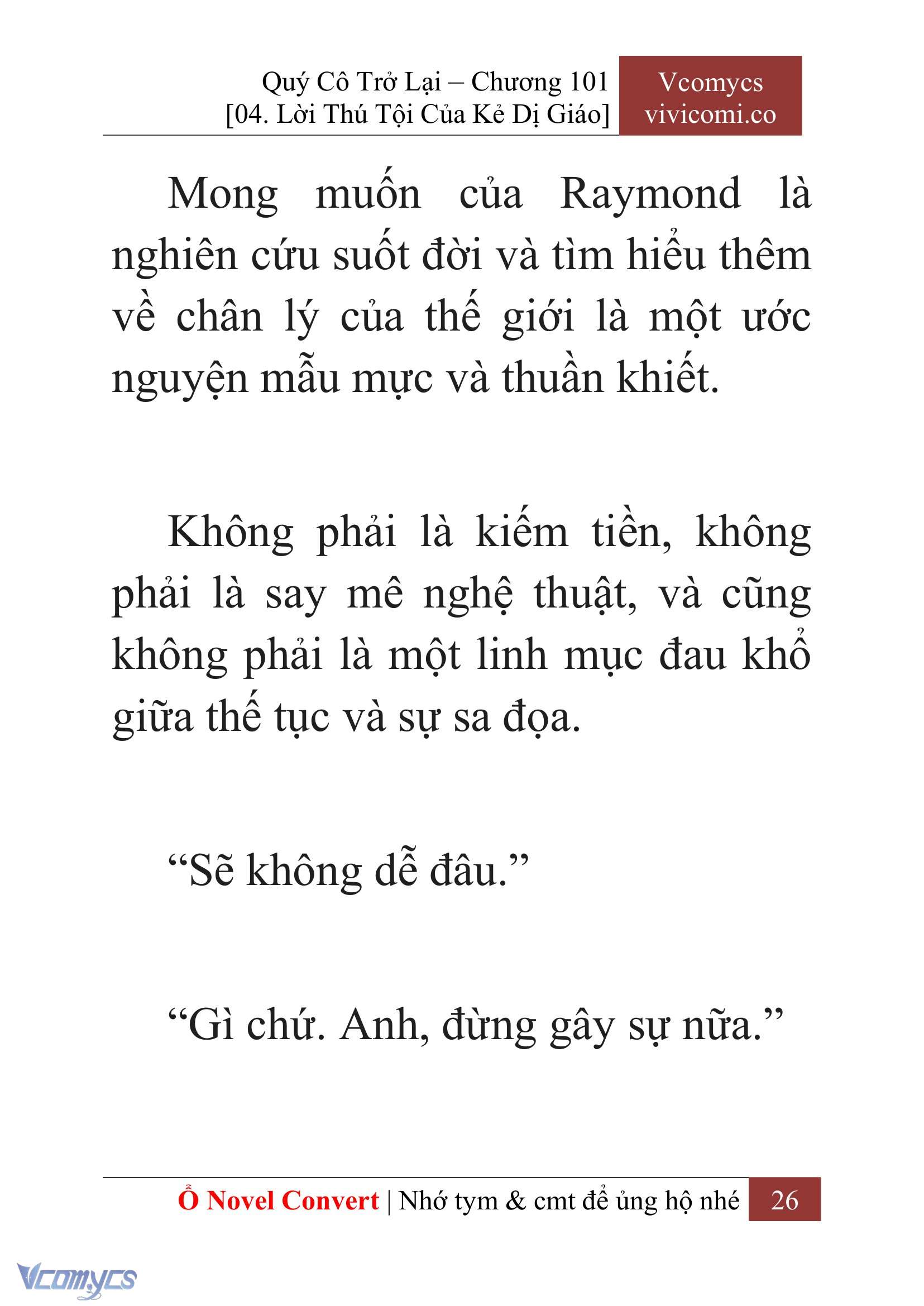 [Novel] Quý Cô Trở Lại Chap 101 - Trang 2