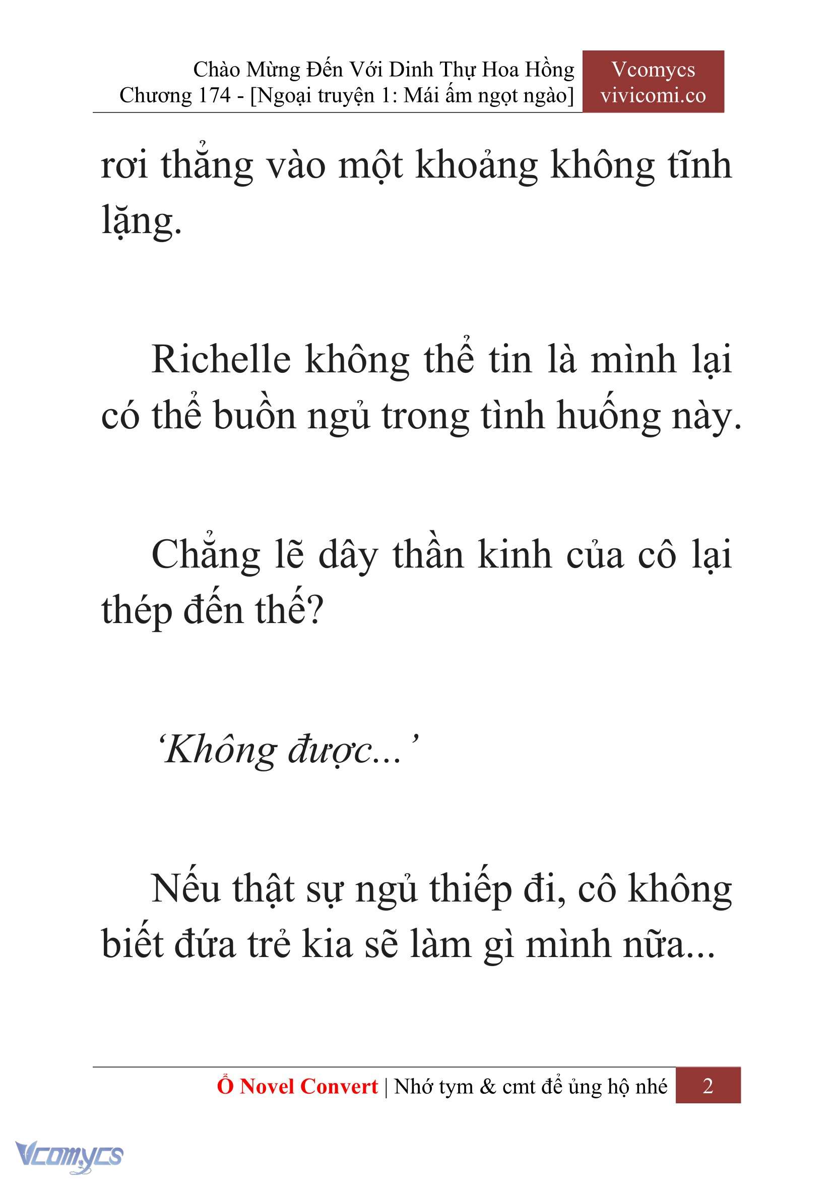 [Novel] Chào Mừng Đến Với Dinh Thự Hoa Hồng Chap 174 - Trang 2