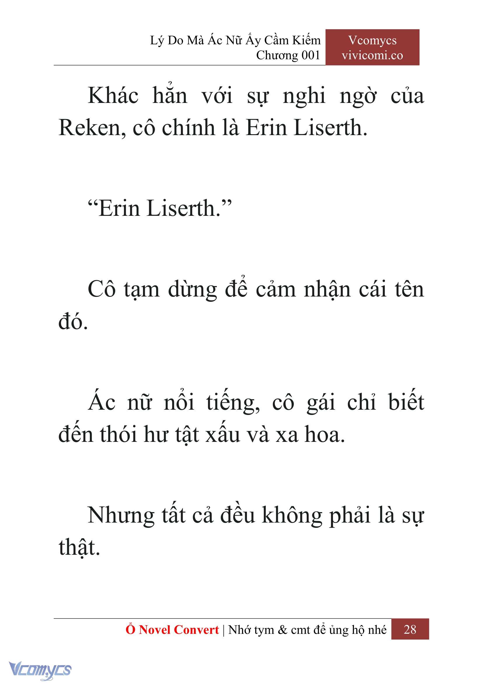 [Novel] Lý Do Mà Ác Nữ Ấy Cầm Kiếm Chap 1 - Next Chap 2