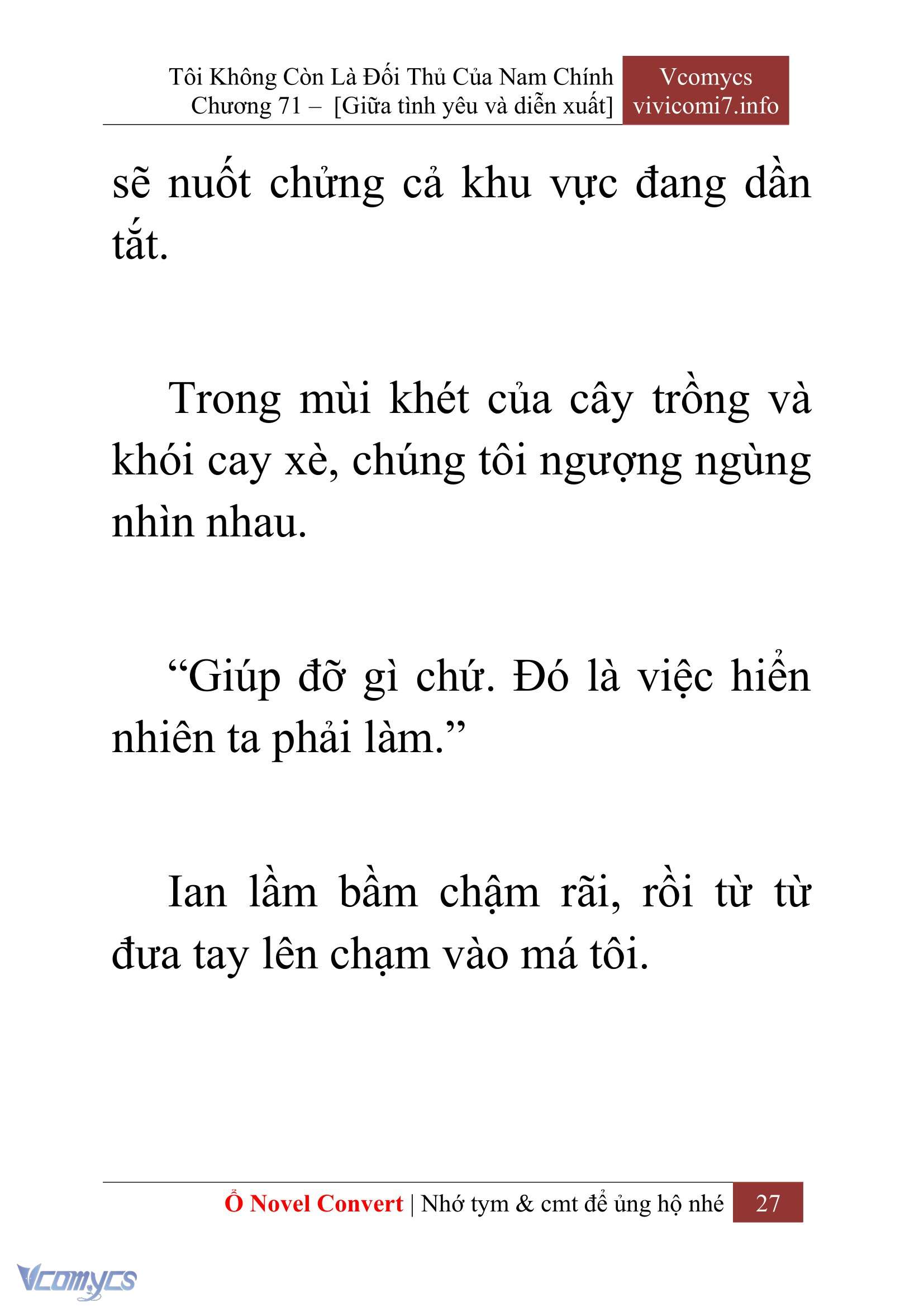 [Novel] Tôi Không Còn Là Đối Thủ Của Nam Chính Chap 71 - Trang 2