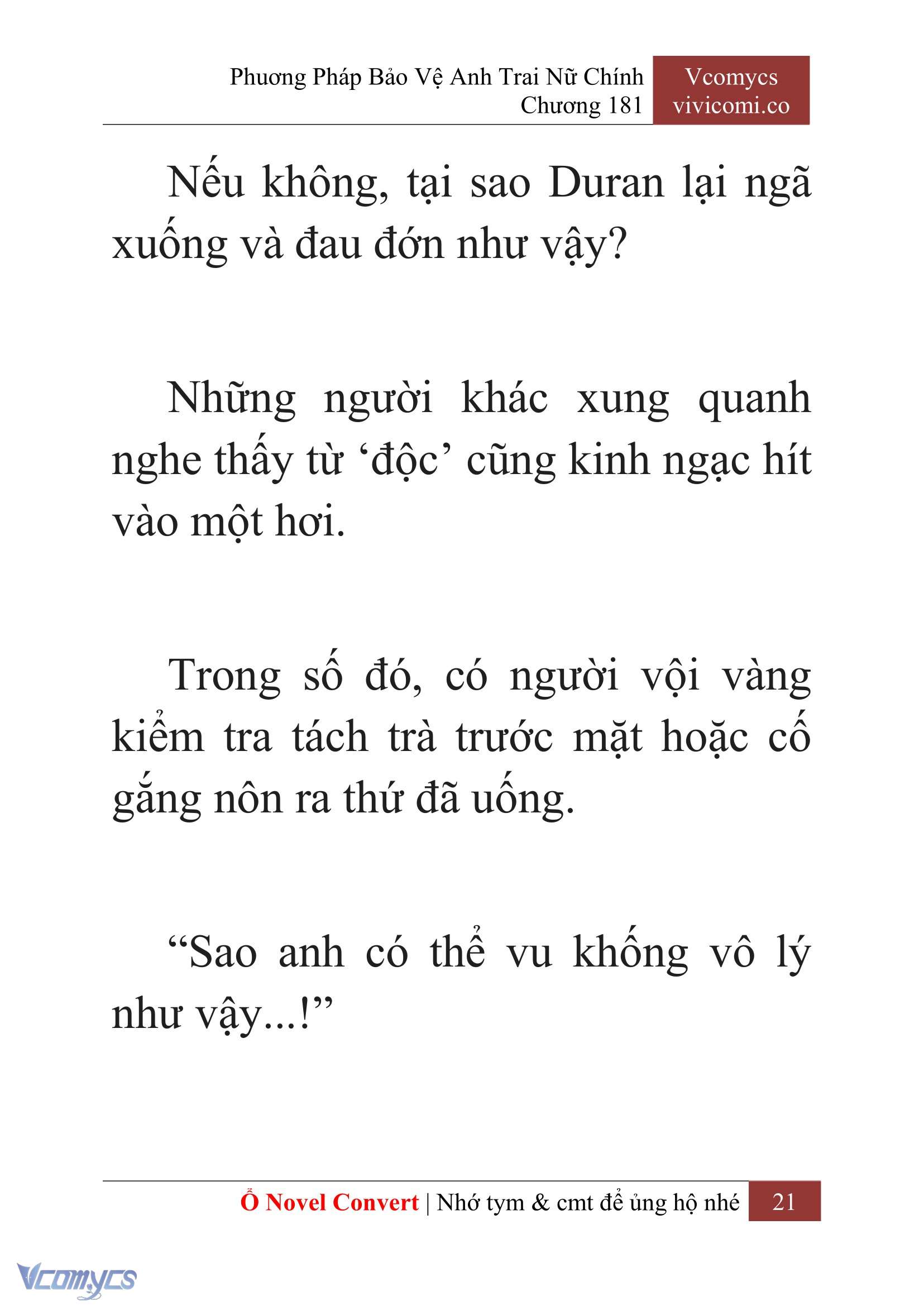 [Novel] Phương Pháp Bảo Vệ Anh Trai Nữ Chính Chap 181 - Next Chap 182