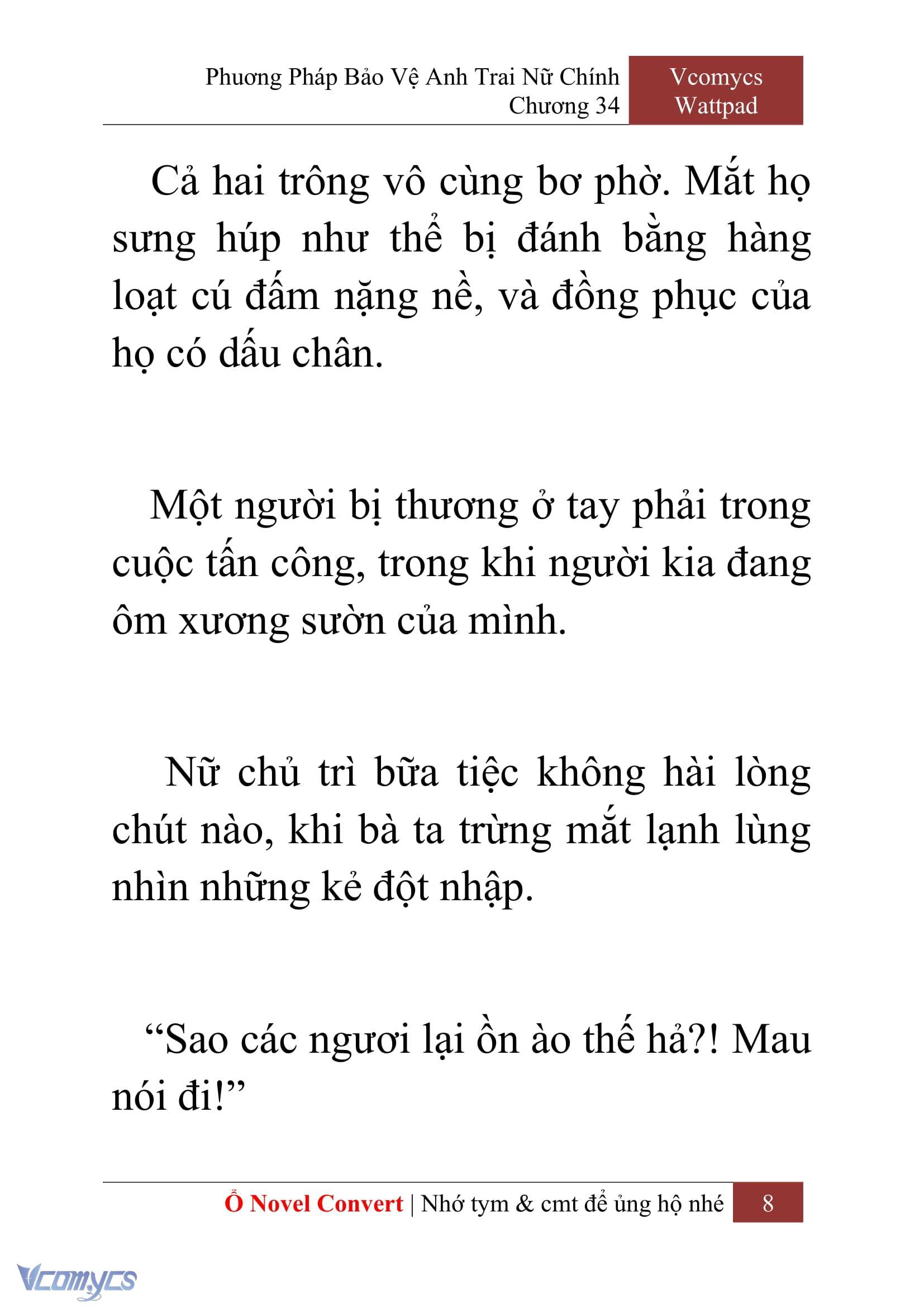[Novel] Phương Pháp Bảo Vệ Anh Trai Nữ Chính Chap 34 - Next Chap 35