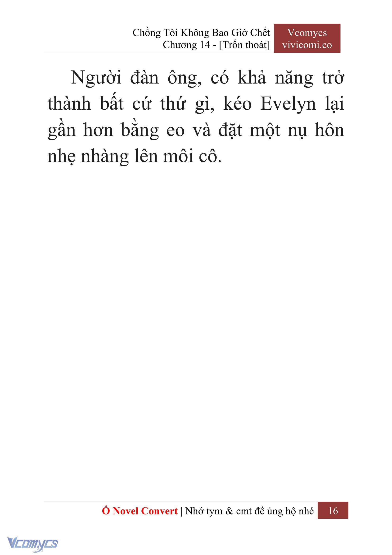 [Novel] Chồng Tôi Không Bao Giờ Chết Chap 14 - Trang 2