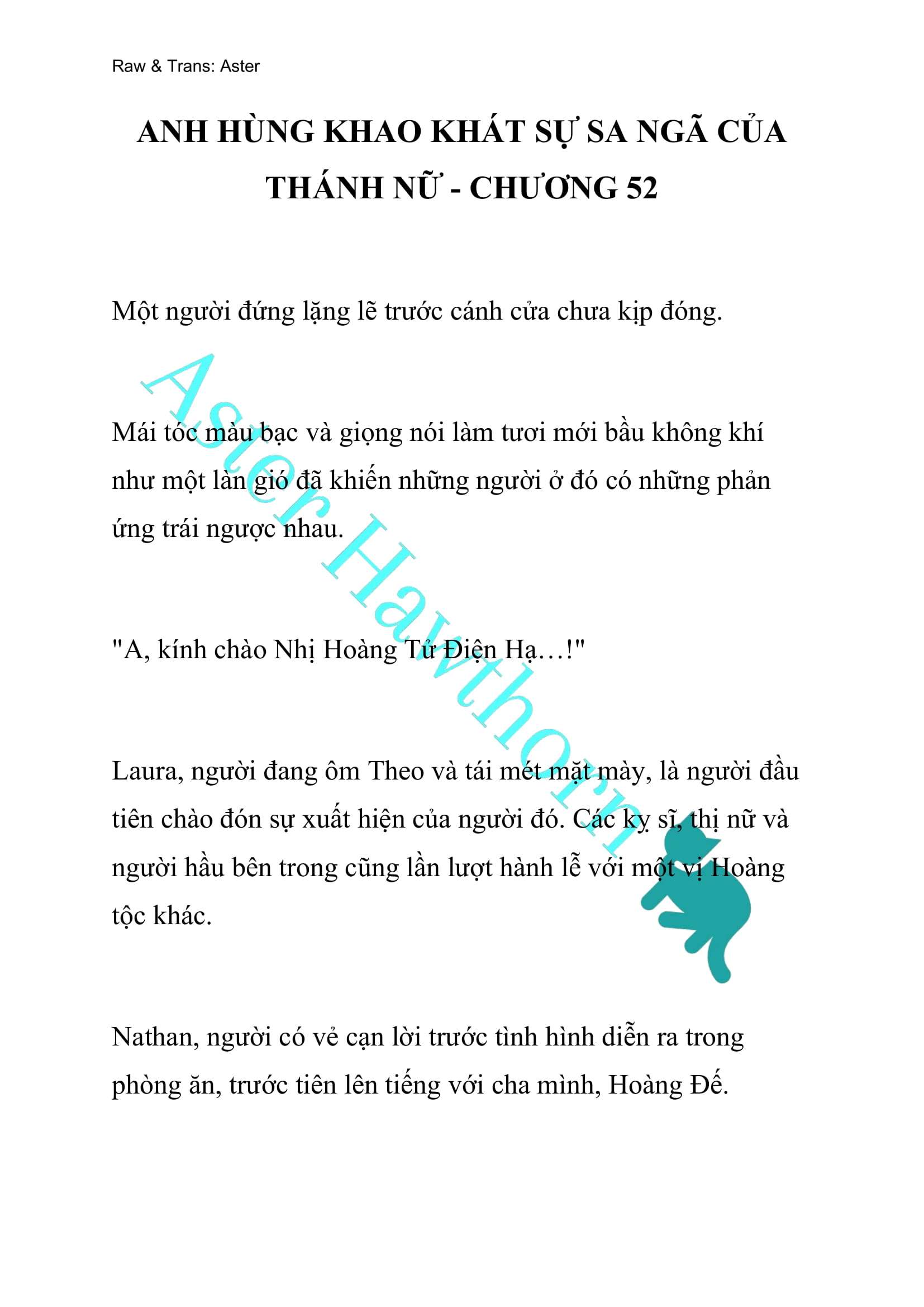 [NOVEL] Anh Hùng Khao Khát Sự Sa Ngã Của Thánh Nữ Chap 52 - Next Chap 53