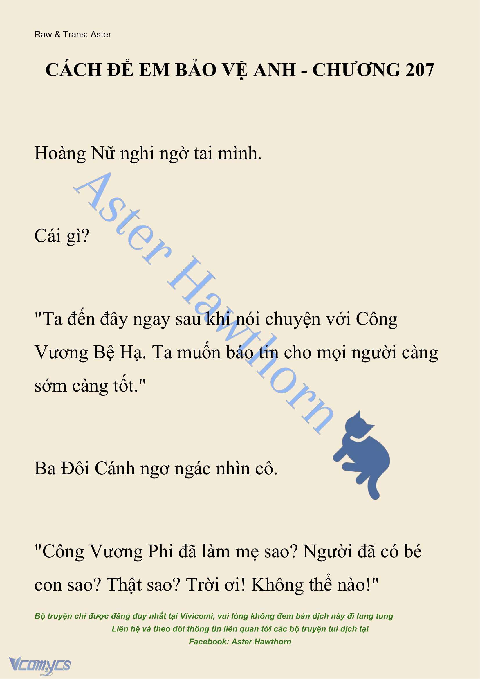 [NOVEL] Cách Để Em Bảo Vệ Anh Chap 207 - Next Chap 208