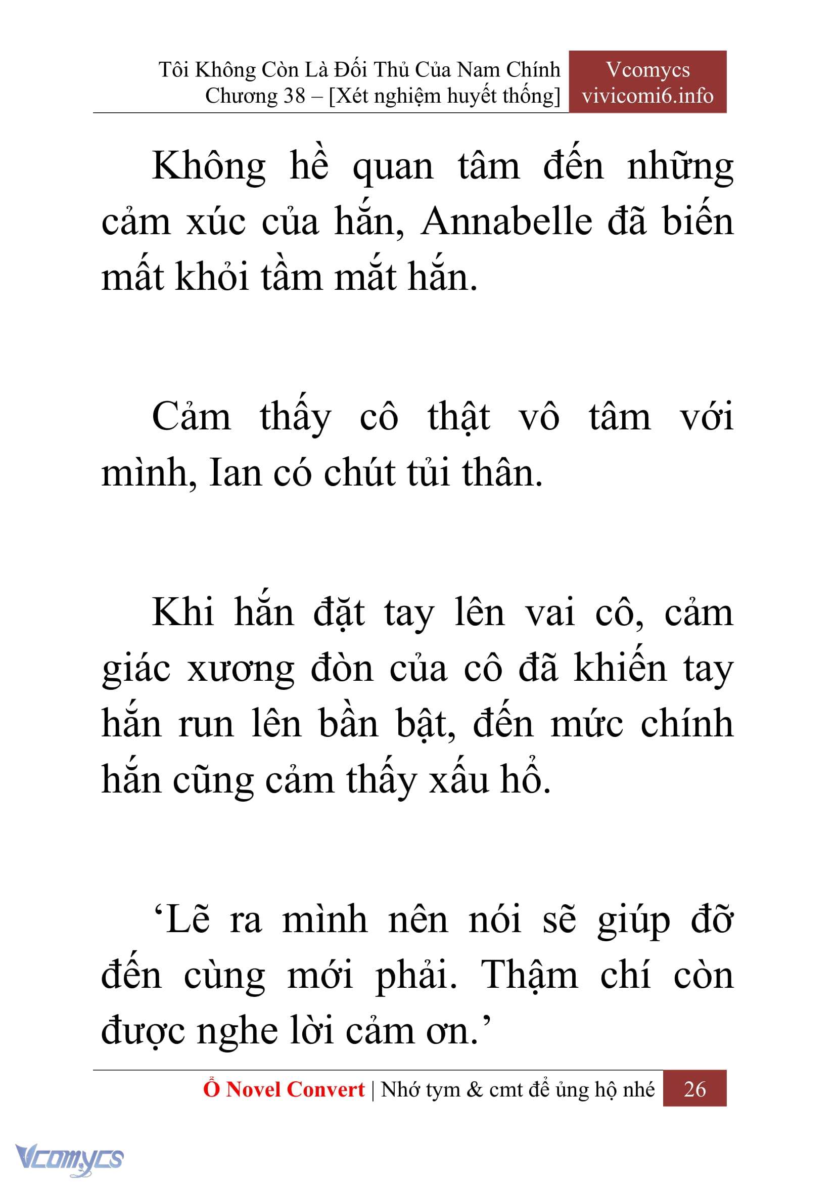 [Novel] Tôi Không Còn Là Đối Thủ Của Nam Chính Chap 38 - Trang 2