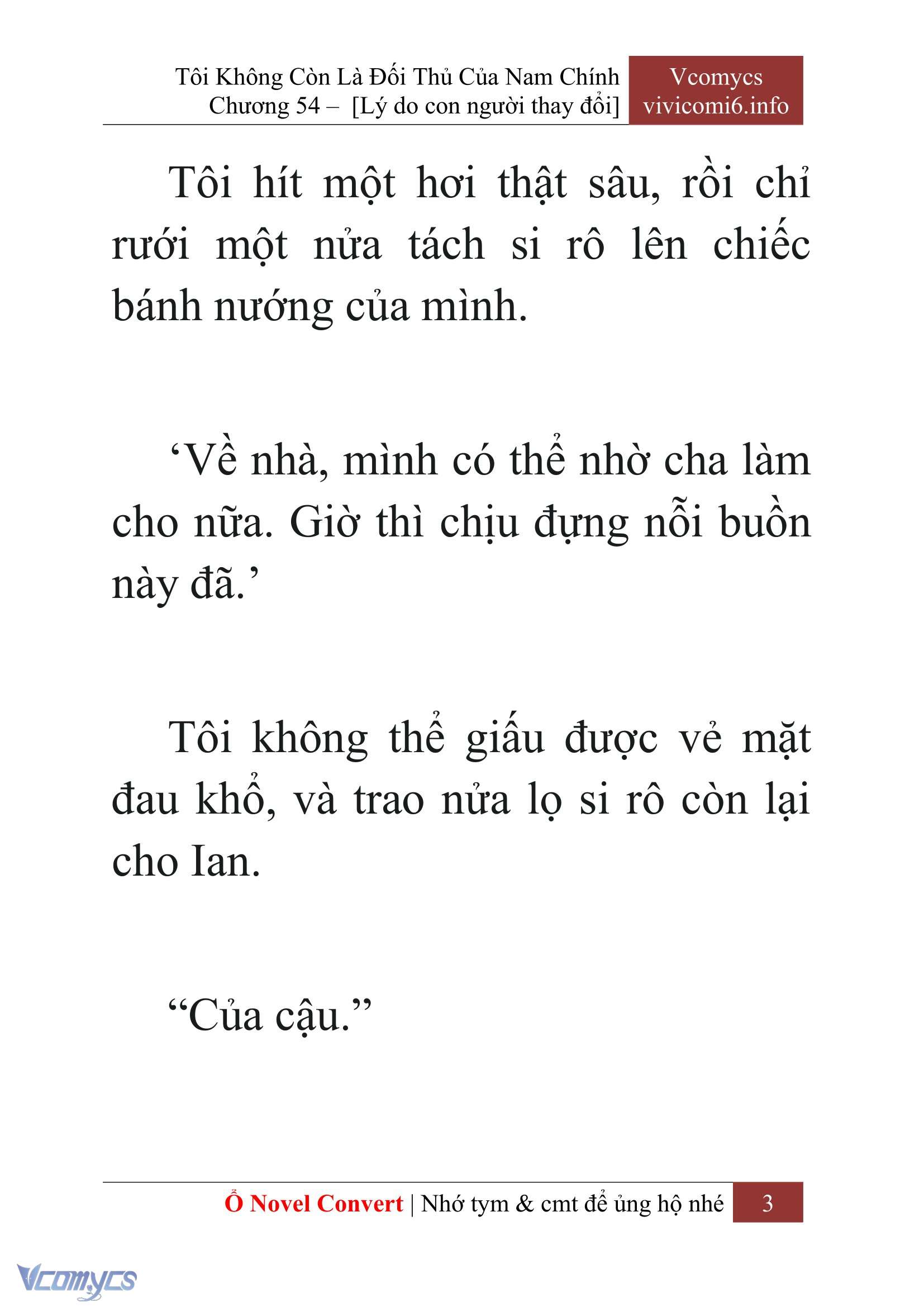 [Novel] Tôi Không Còn Là Đối Thủ Của Nam Chính Chap 54 - Trang 2