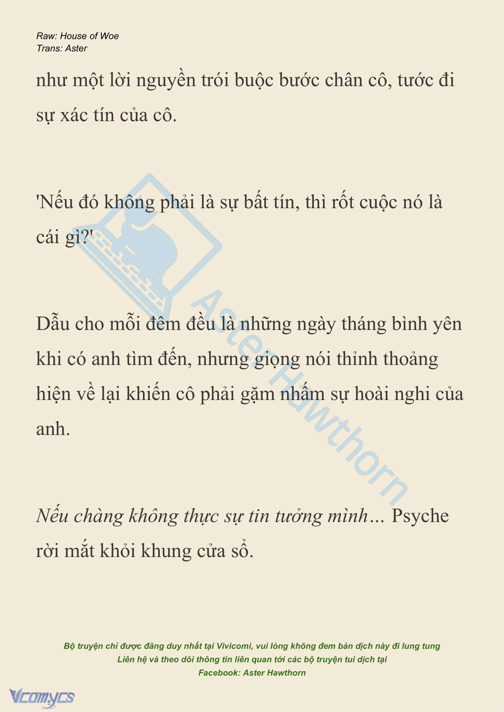 [NOVEL] Dành Cho Các Nữ Thần: Dành cho Psyche Chap 28 - Next Chap 29
