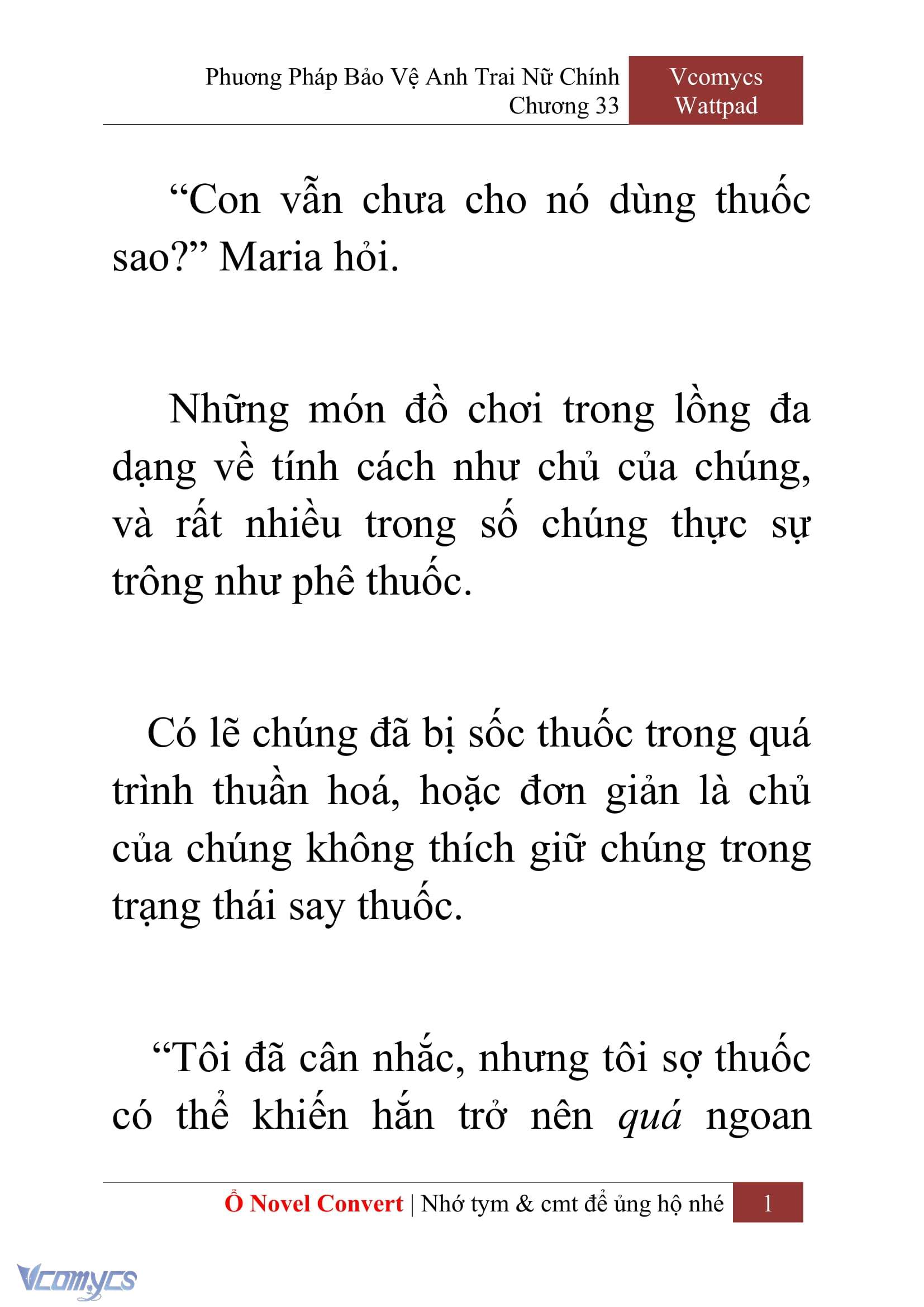 [Novel] Phương Pháp Bảo Vệ Anh Trai Nữ Chính Chap 33 - Next Chap 34
