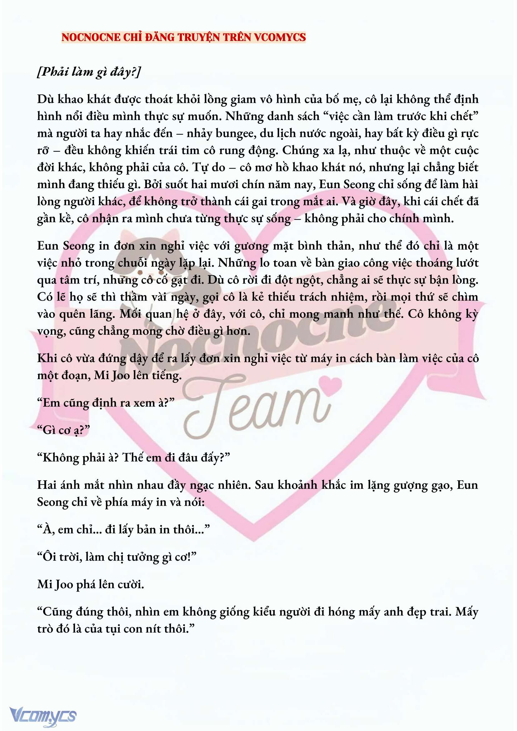 [NOVEL] CHÚNG TA KẾT THÚC VÀO MÙA THU Chap 3 - Next Chap 4