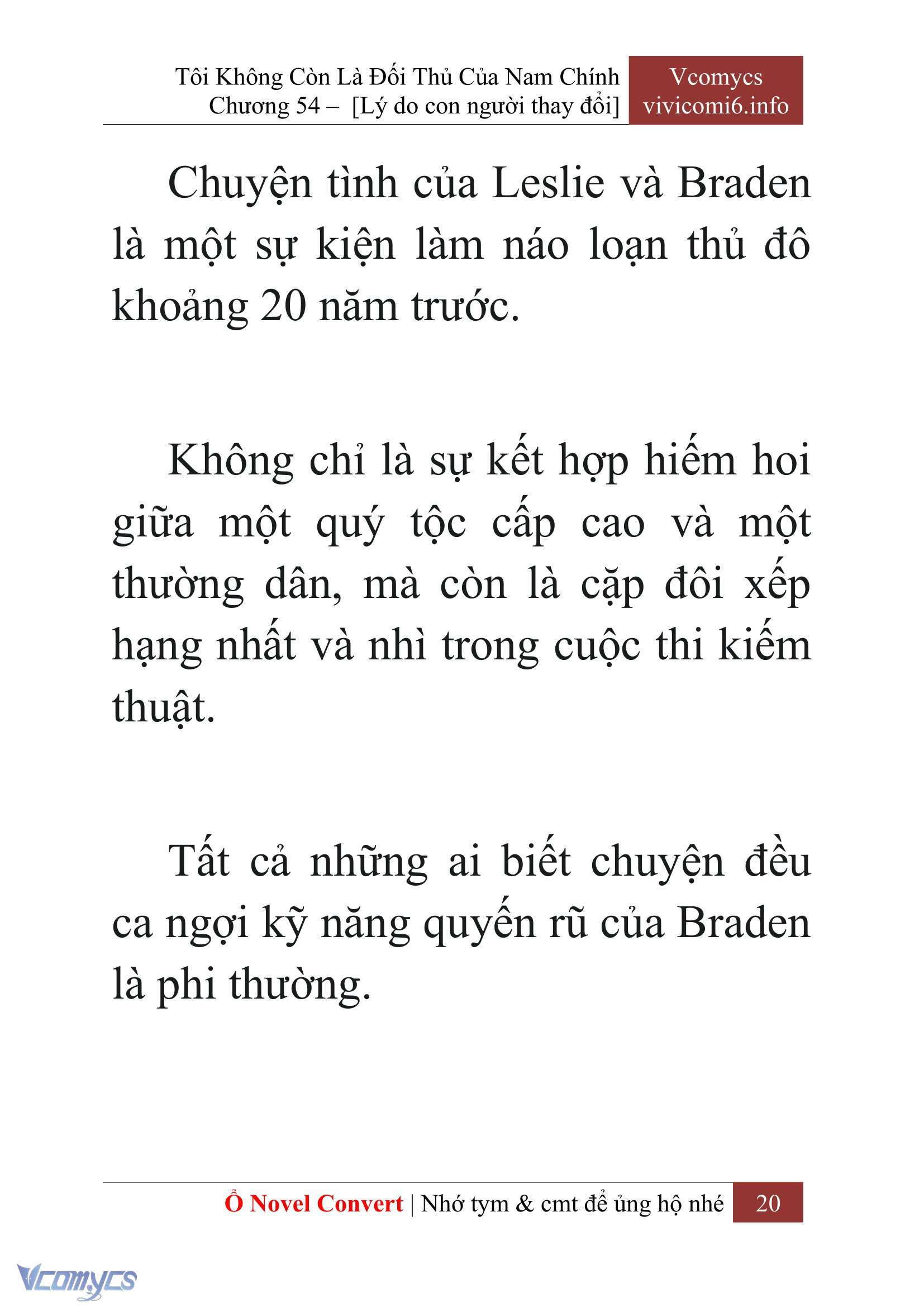 [Novel] Tôi Không Còn Là Đối Thủ Của Nam Chính Chap 54 - Trang 2