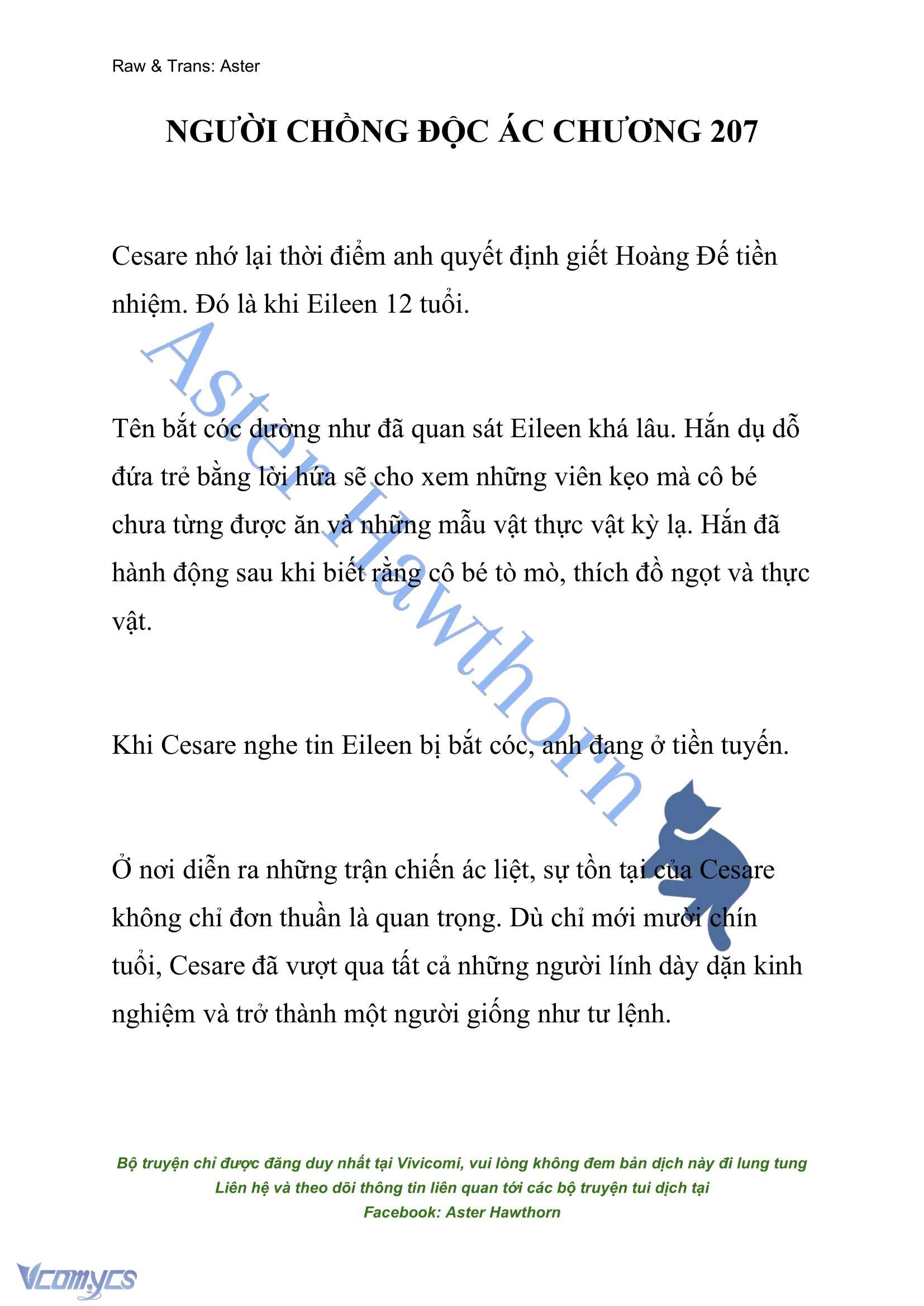 [NOVEL] Người Chồng Độc Ác Chap 207 - Next Chap 208