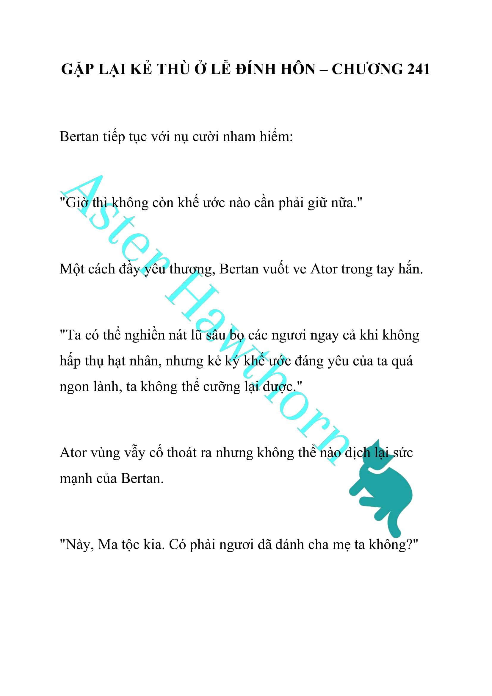 [NOVEL] Gặp Lại Kẻ Thù Ở Lễ Đính Hôn Chap 241 - Next Chap 242