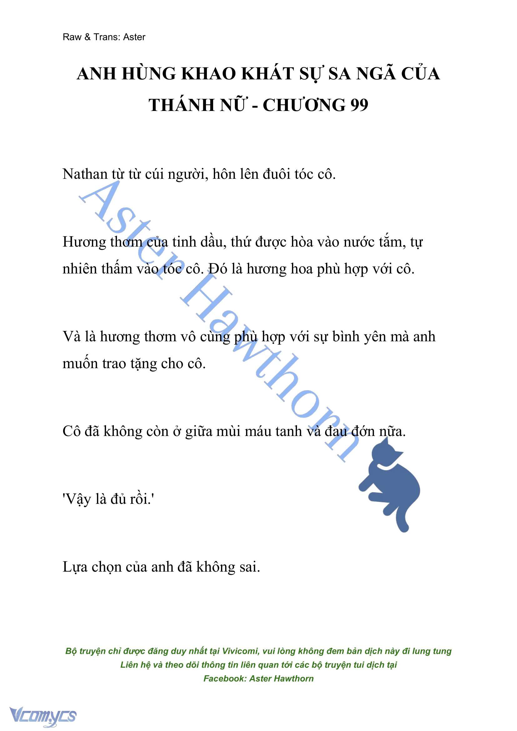 [NOVEL] Anh Hùng Khao Khát Sự Sa Ngã Của Thánh Nữ Chap 99 - Next Chap 100
