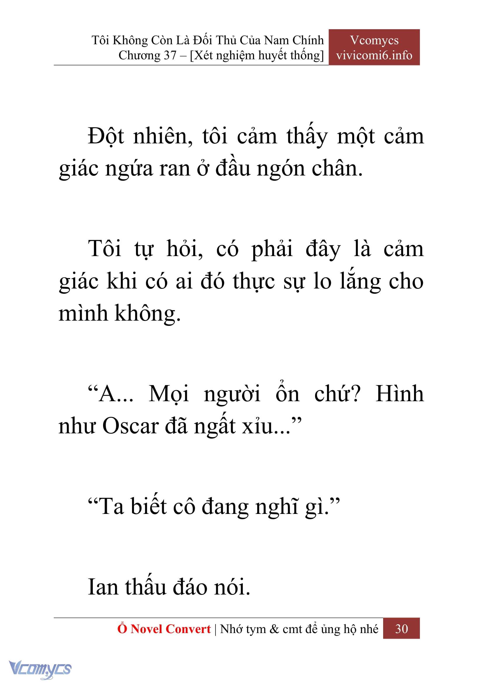 [Novel] Tôi Không Còn Là Đối Thủ Của Nam Chính Chap 37 - Trang 2