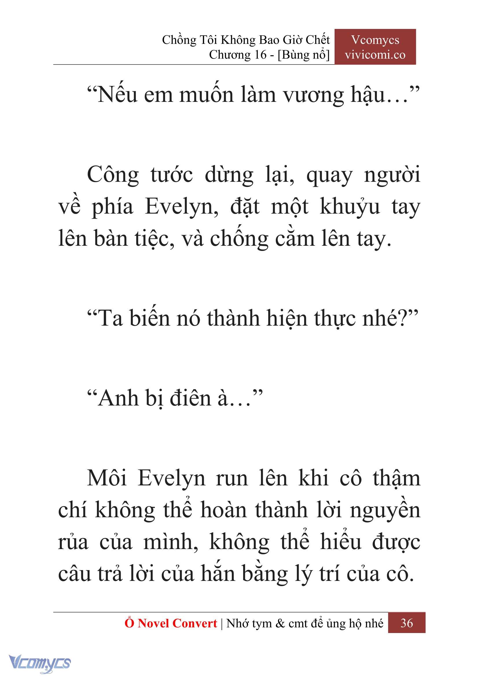 [Novel] Chồng Tôi Không Bao Giờ Chết Chap 16 - Trang 2