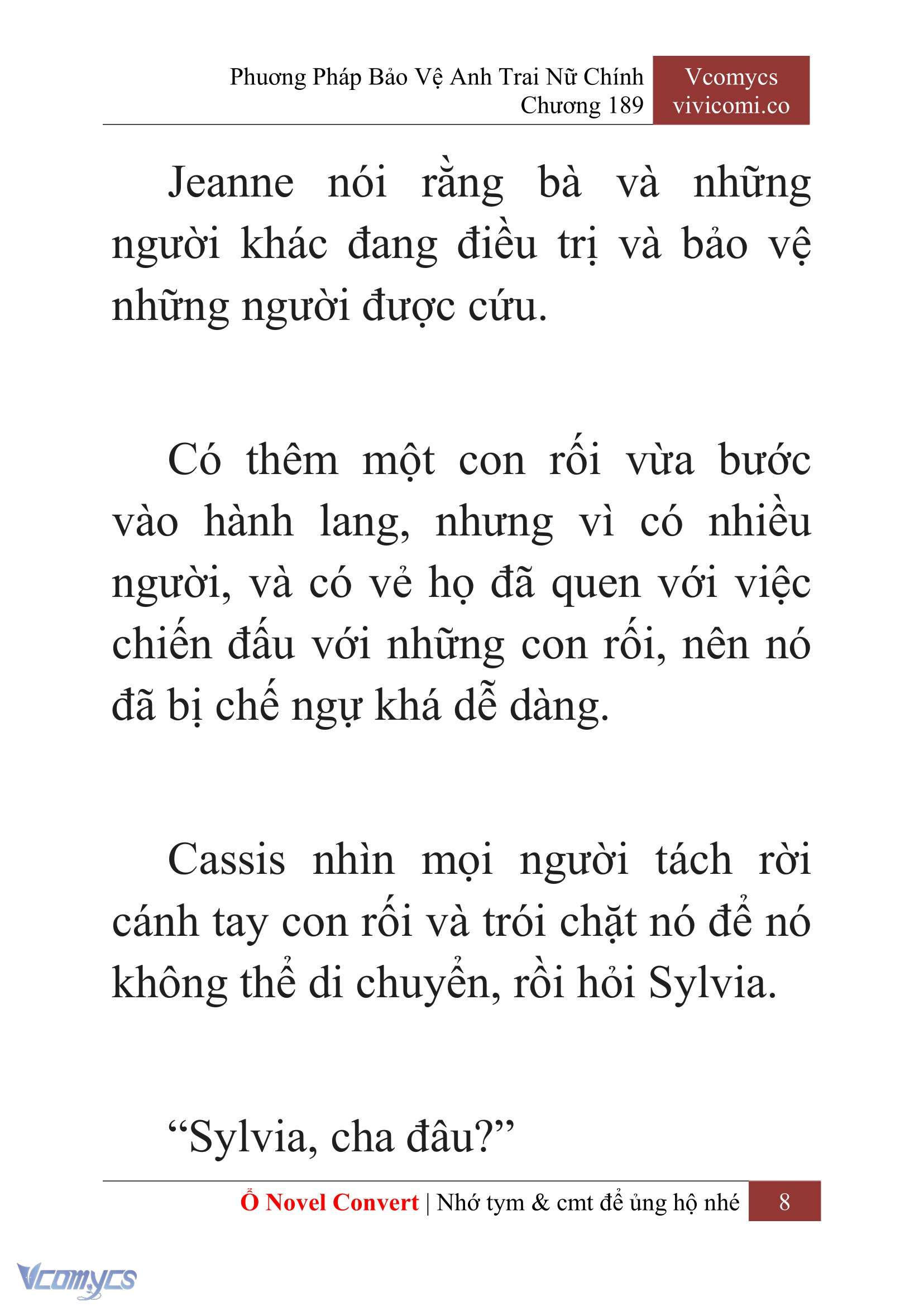 [Novel] Phương Pháp Bảo Vệ Anh Trai Nữ Chính Chap 189 - Trang 2