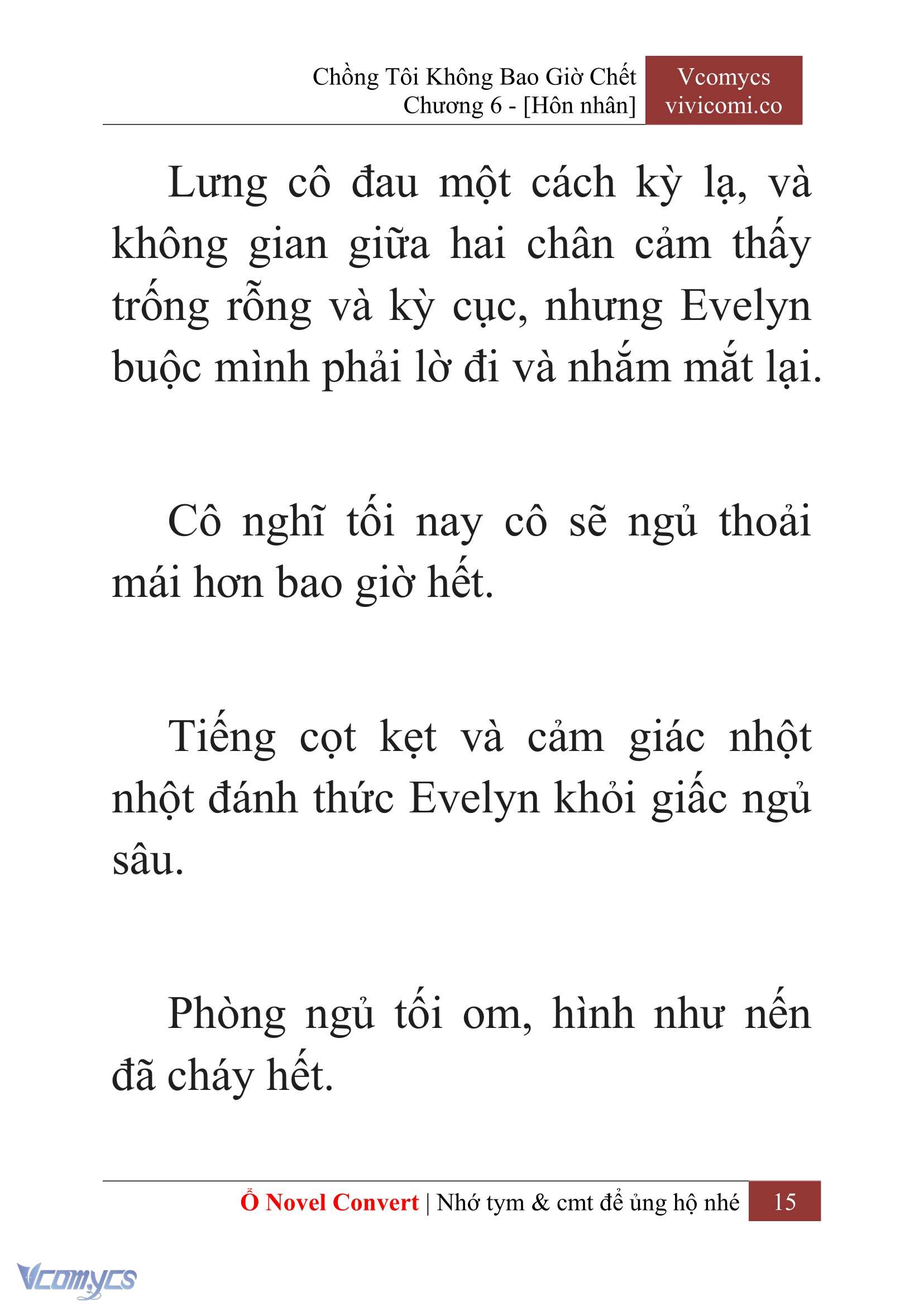 [Novel] Chồng Tôi Không Bao Giờ Chết Chap 6 - Next Chap 7