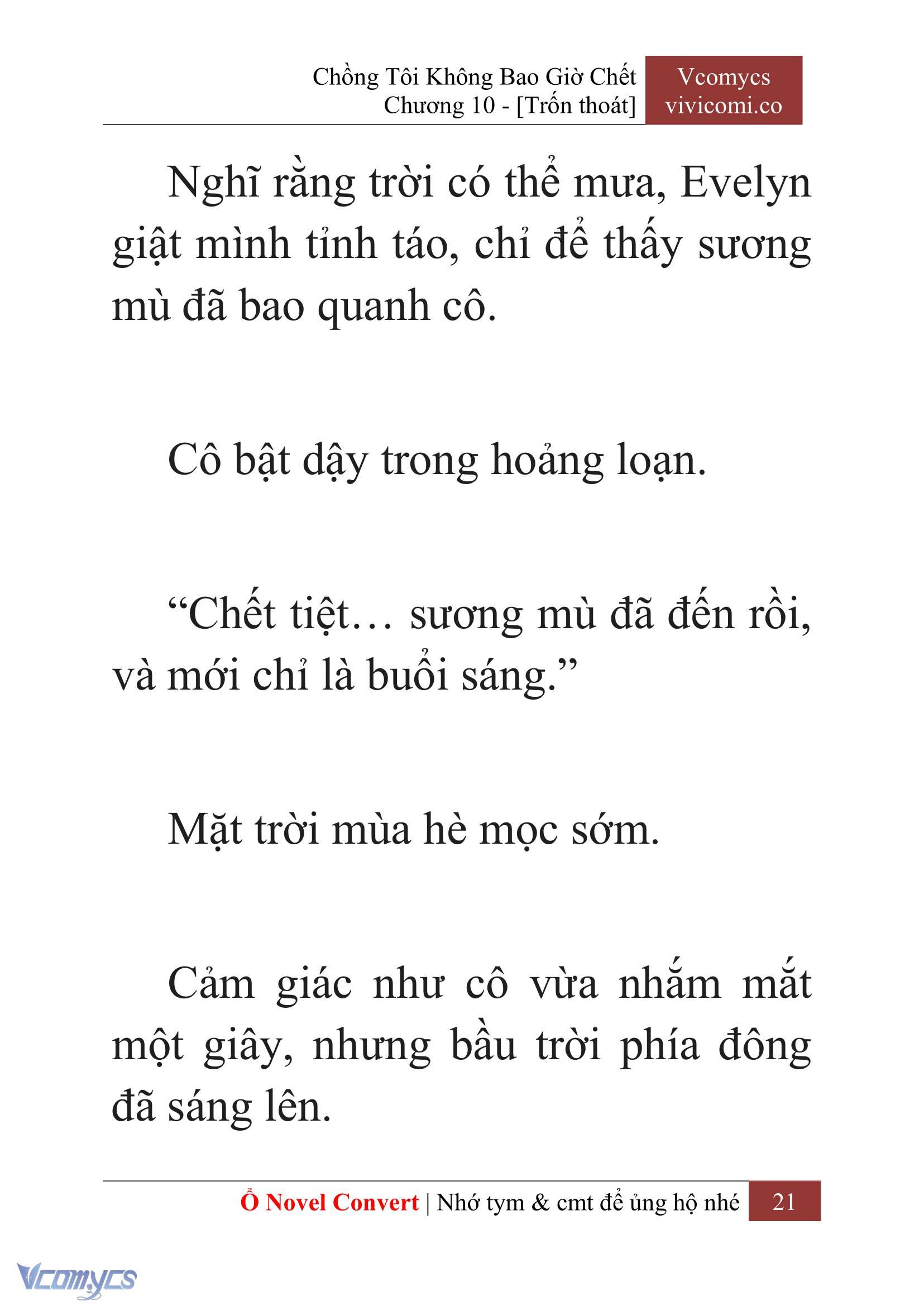 [Novel] Chồng Tôi Không Bao Giờ Chết Chap 10 - Next Chap 11