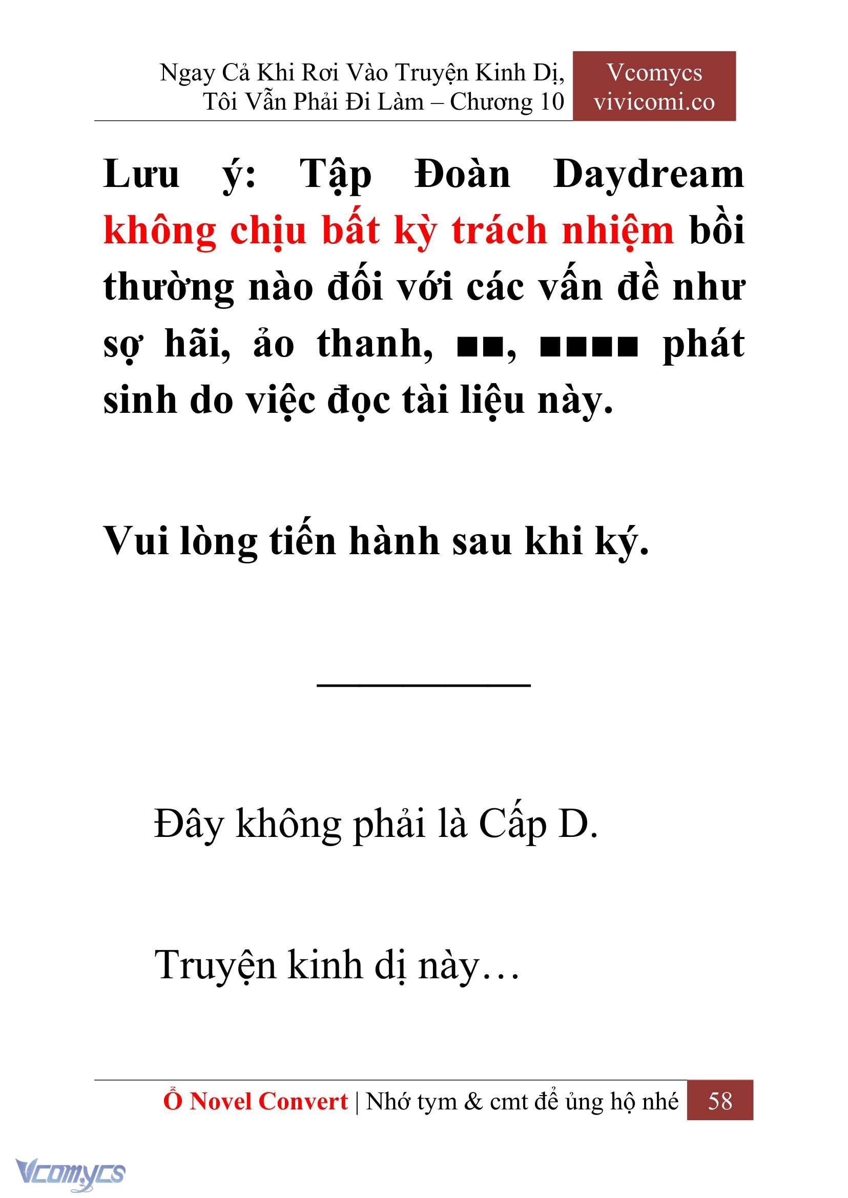 [Novel] Ngay Cả Khi Rơi Vào Truyện Kinh Dị, Tôi Vẫn Phải Đi Làm Chap 10 - Next Chap 11