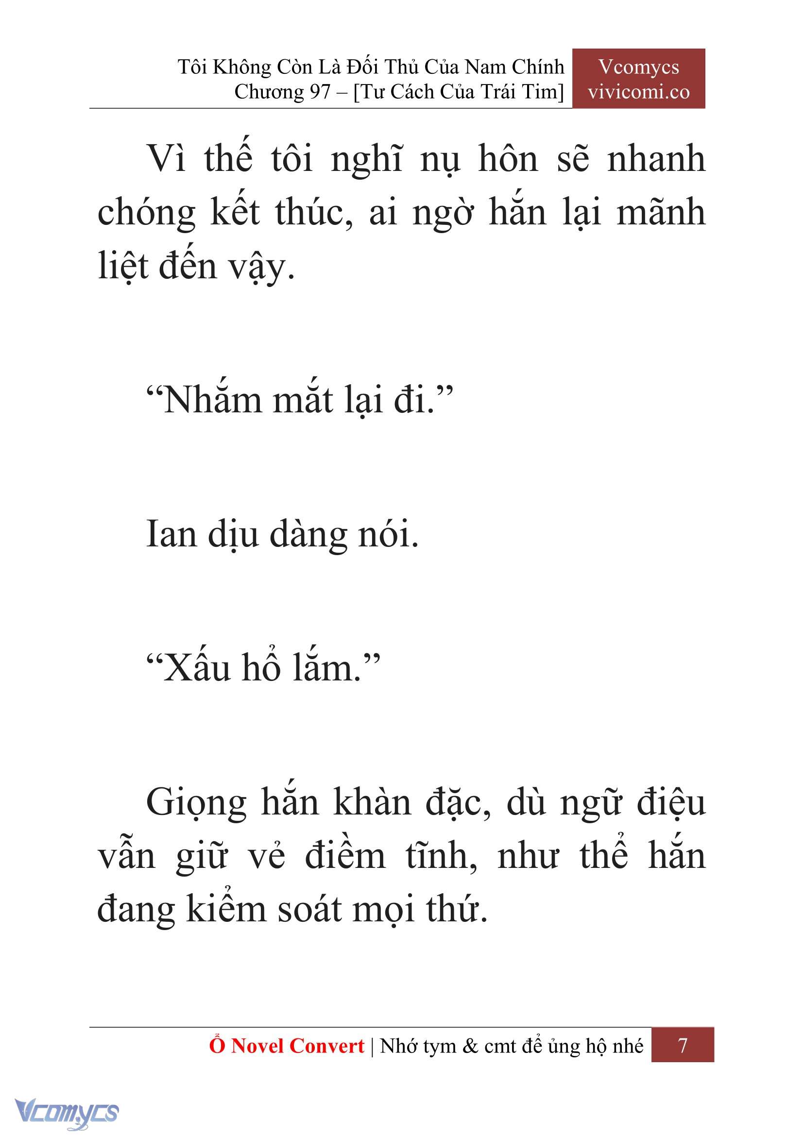 [Novel] Tôi Không Còn Là Đối Thủ Của Nam Chính Chap 97 - Next Chap 98