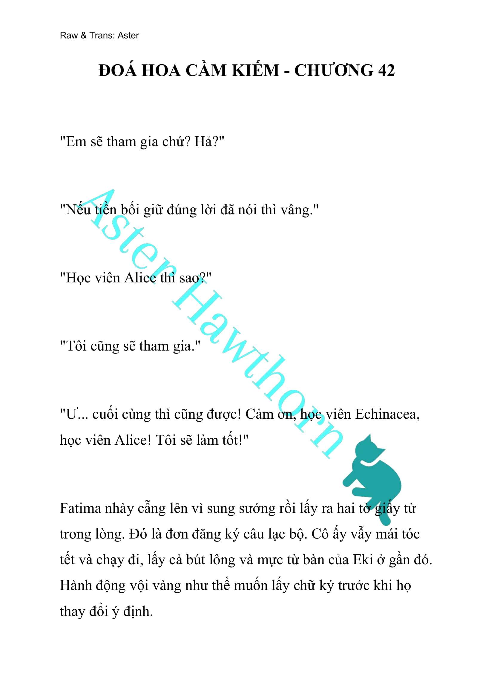 [NOVEL] Đóa Hoa Cầm Kiếm Chap 42 - Next Chap 43