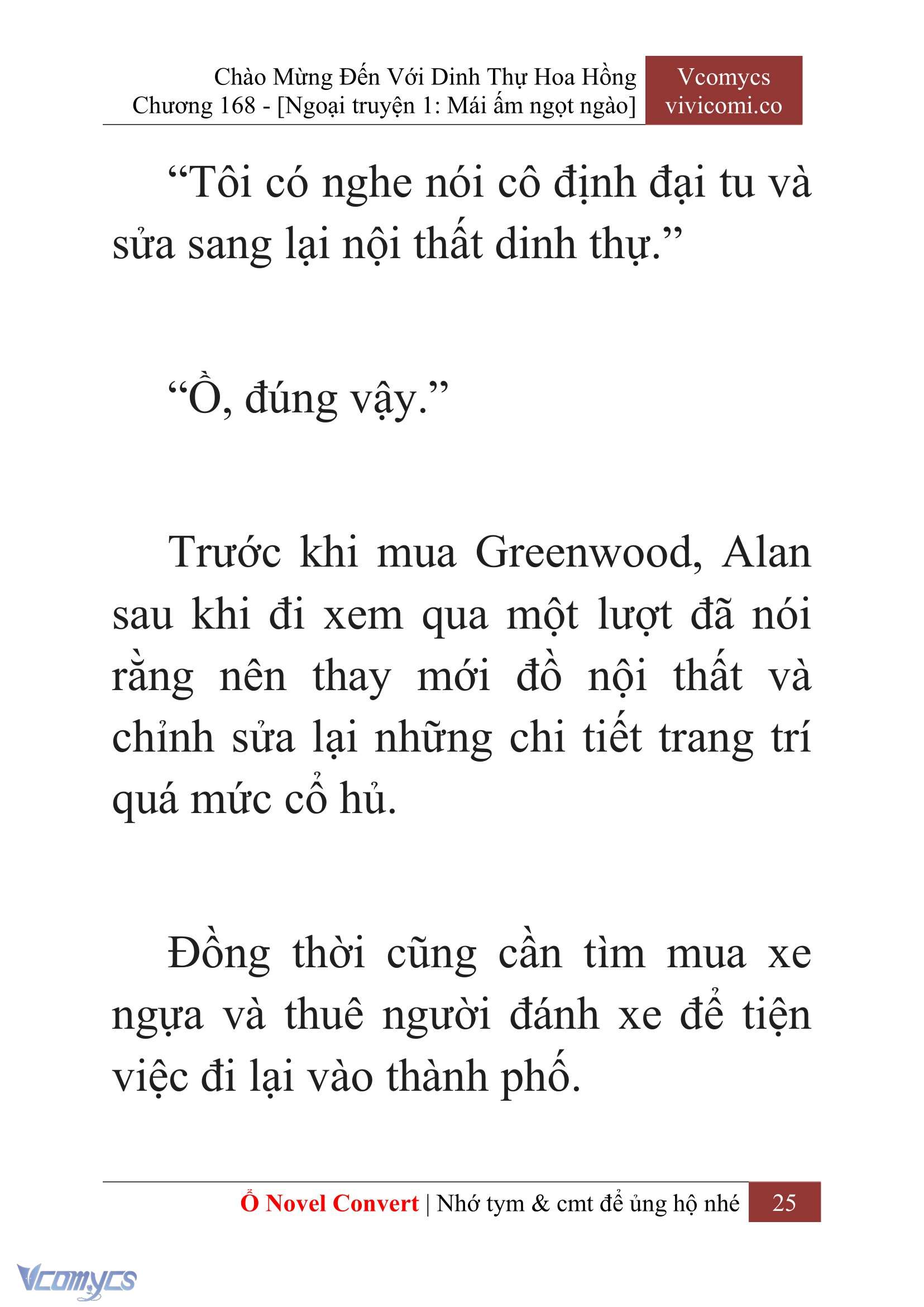 [Novel] Chào Mừng Đến Với Dinh Thự Hoa Hồng Chap 168 - Trang 2