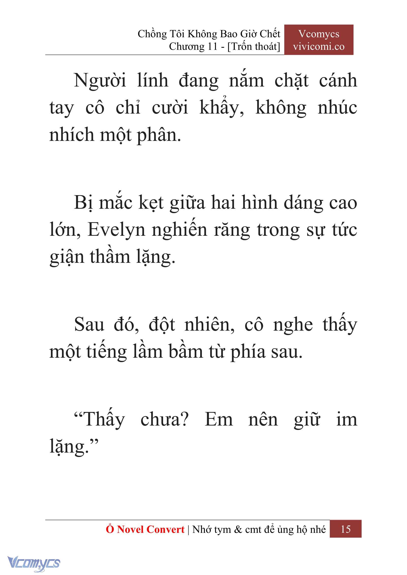 [Novel] Chồng Tôi Không Bao Giờ Chết Chap 11 - Next Chap 12