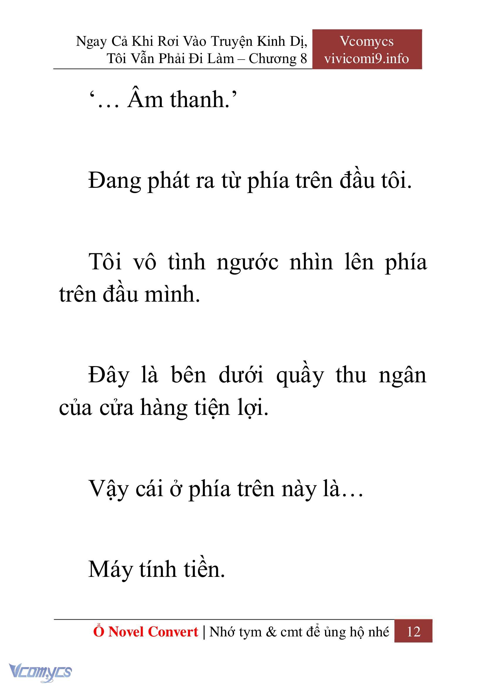 [Novel] Ngay Cả Khi Rơi Vào Truyện Kinh Dị, Tôi Vẫn Phải Đi Làm Chap 8 - Next Chap 9