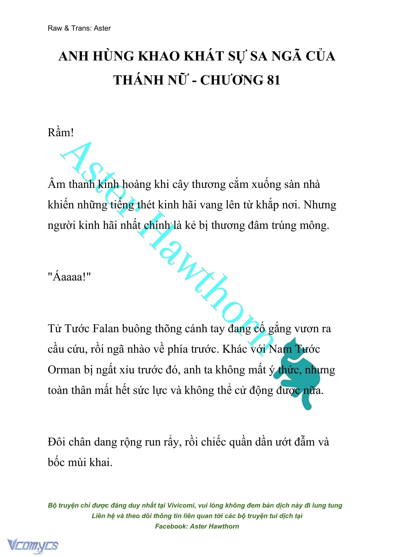 [NOVEL] Anh Hùng Khao Khát Sự Sa Ngã Của Thánh Nữ Chap 81 - Next Chap 82