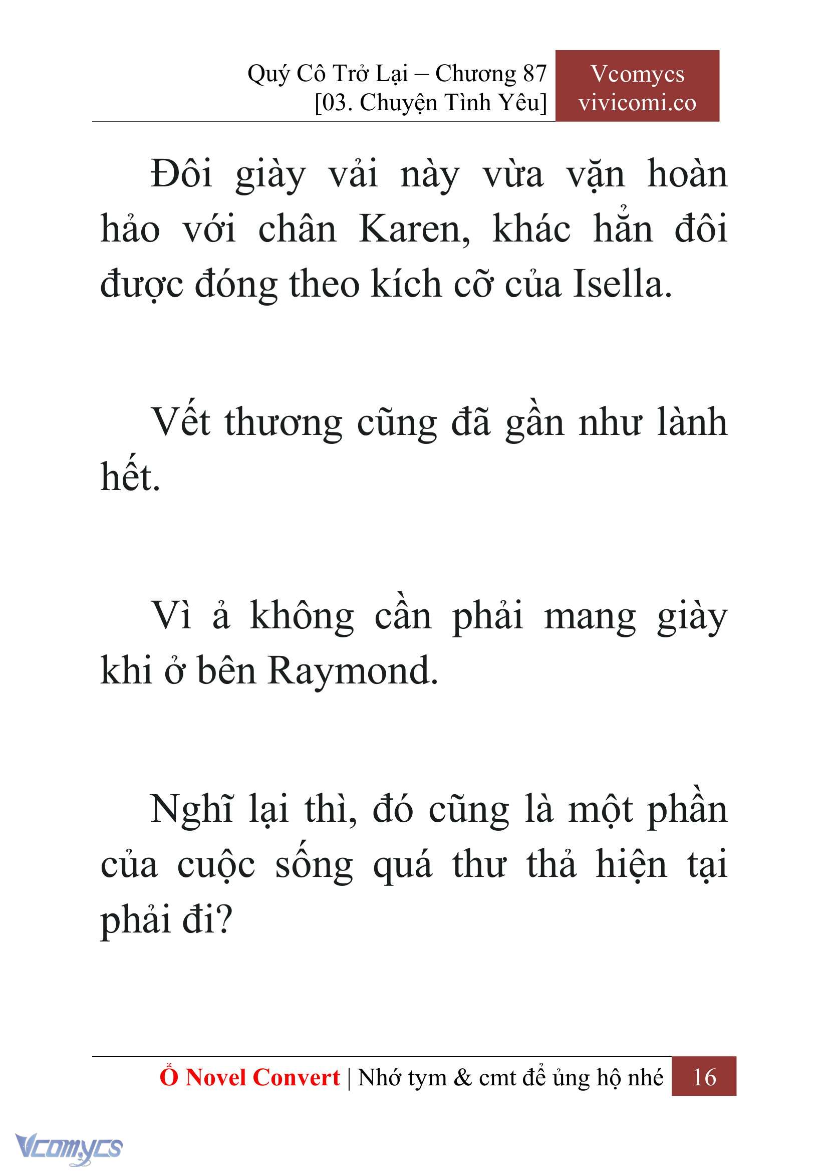 [Novel] Quý Cô Trở Lại Chap 87 - Next Chap 88