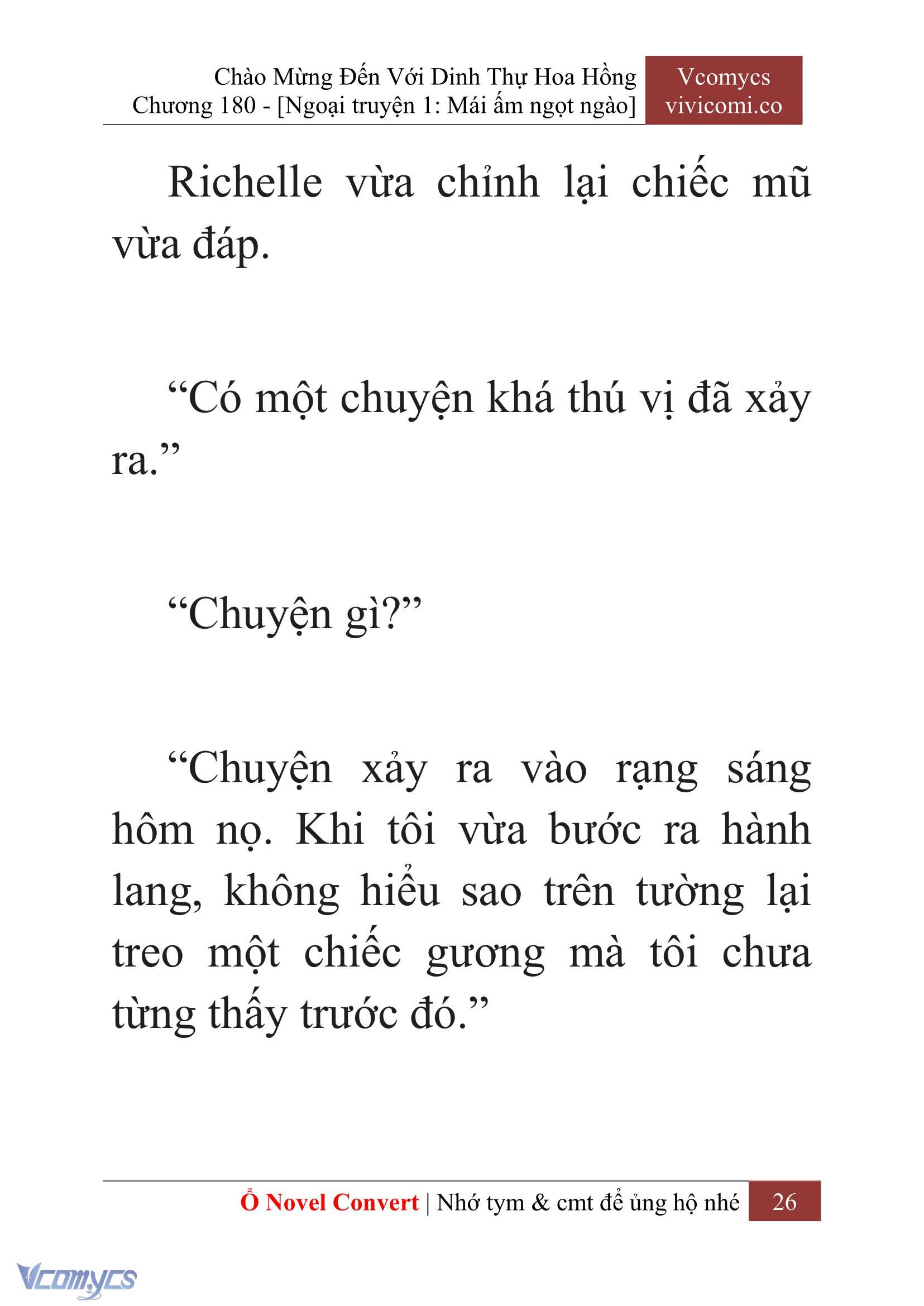 [Novel] Chào Mừng Đến Với Dinh Thự Hoa Hồng Chap 180 - Trang 2
