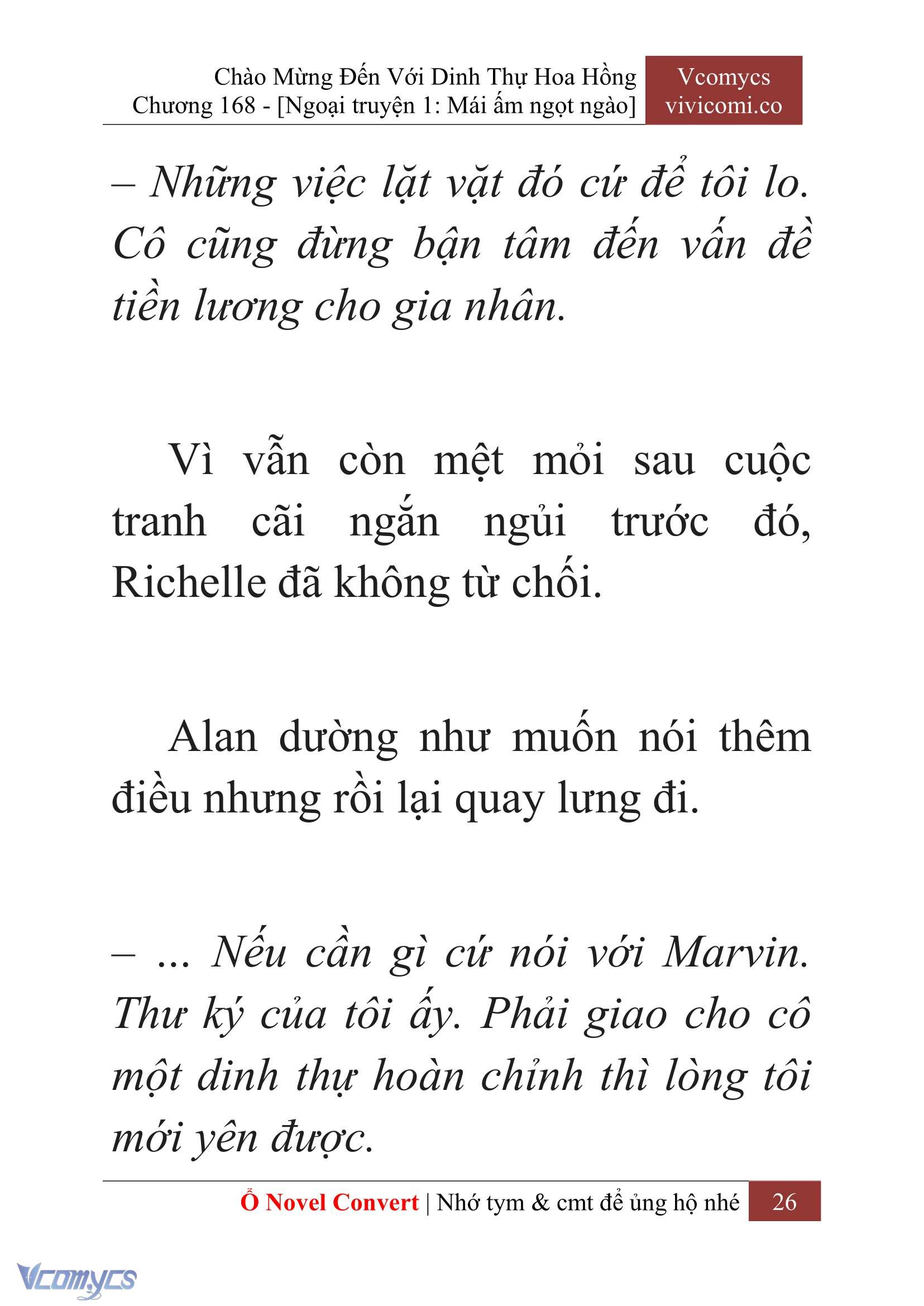 [Novel] Chào Mừng Đến Với Dinh Thự Hoa Hồng Chap 168 - Trang 2