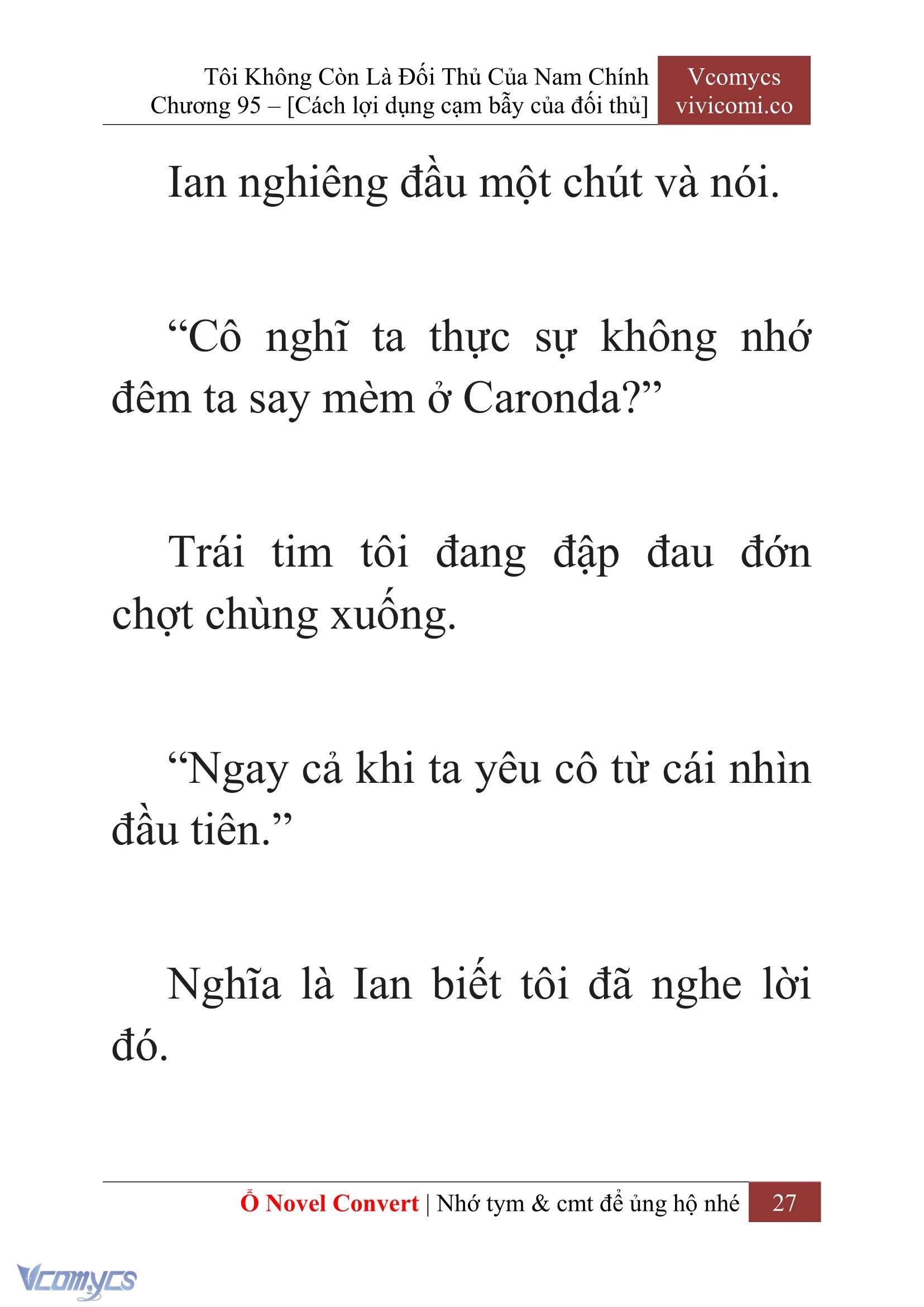 [Novel] Tôi Không Còn Là Đối Thủ Của Nam Chính Chap 95 - Trang 2