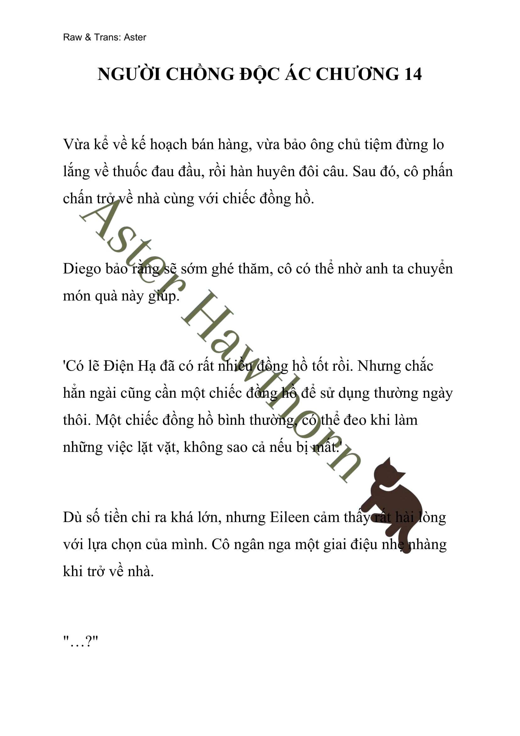 [NOVEL] Người Chồng Độc Ác Chap 14 - Next Chap 15