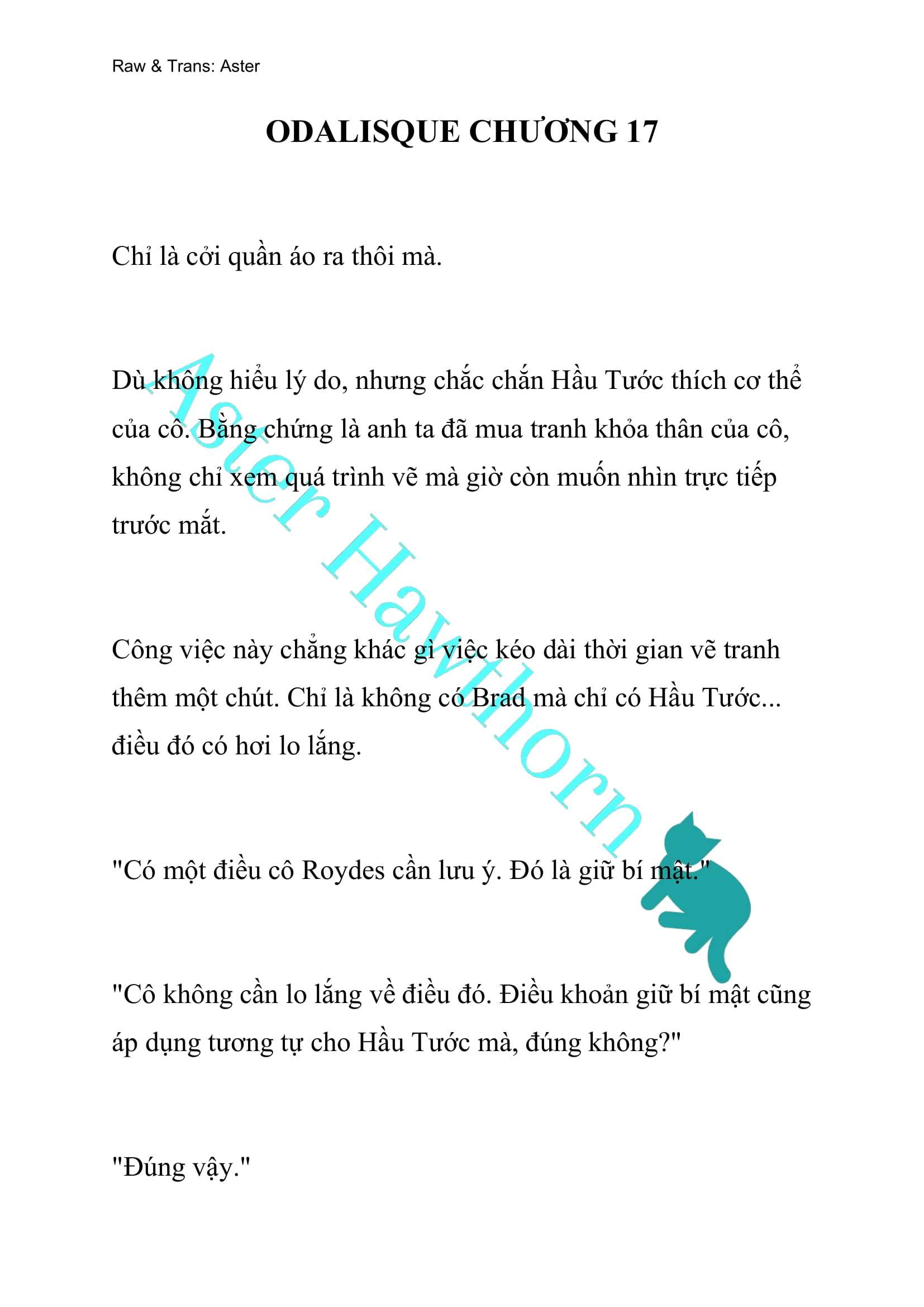 [NOVEL] Odalisque Chap 17 - Next Chap 18