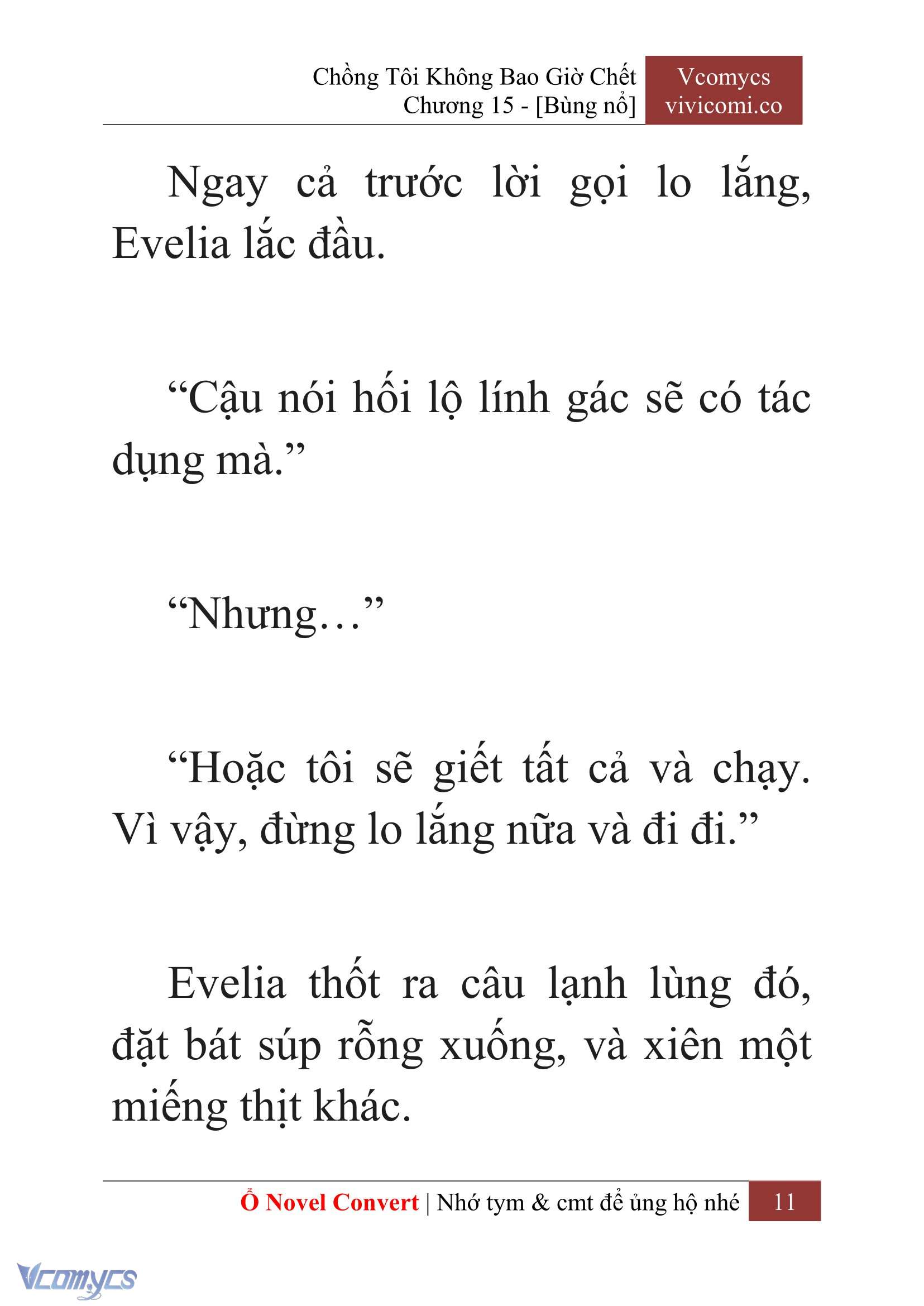 [Novel] Chồng Tôi Không Bao Giờ Chết Chap 15 - Trang 2