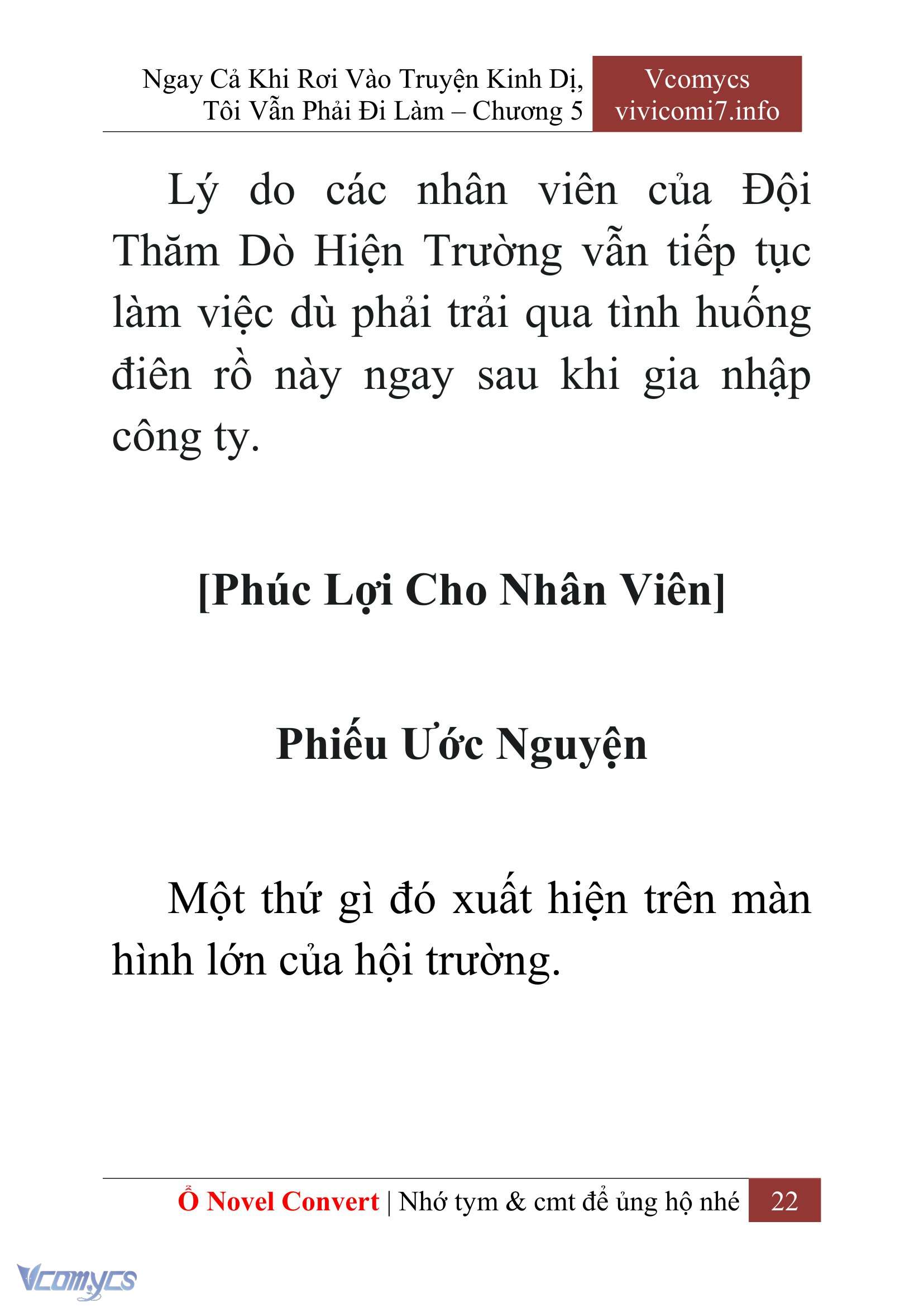 [Novel] Ngay Cả Khi Rơi Vào Truyện Kinh Dị, Tôi Vẫn Phải Đi Làm Chap 5 - Next Chap 6