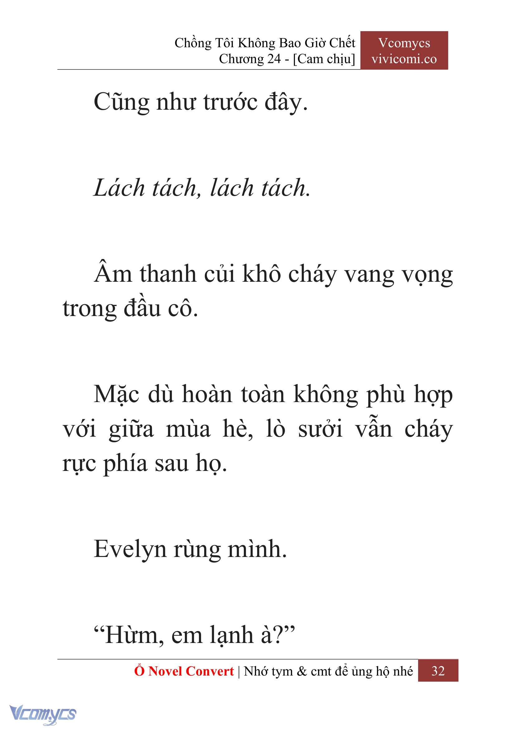 [Novel] Chồng Tôi Không Bao Giờ Chết Chap 24 - Trang 2