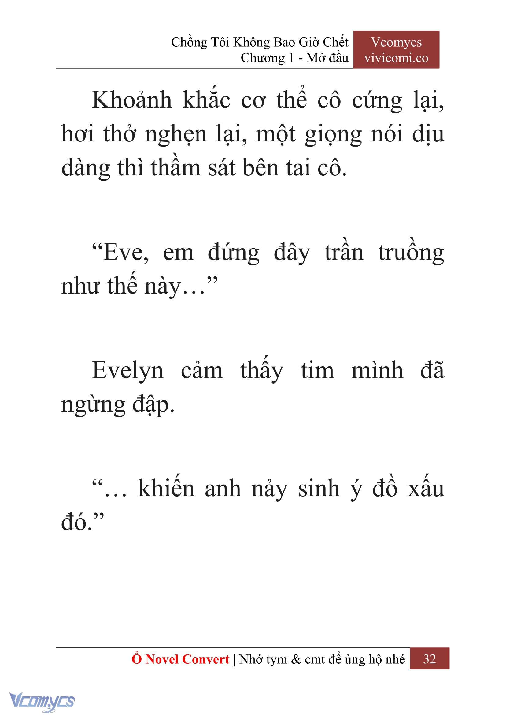 [Novel] Chồng Tôi Không Bao Giờ Chết Chap 1 - Next Chap 2