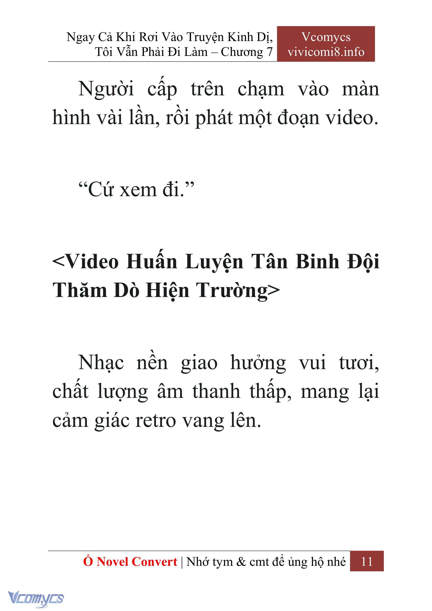 [Novel] Ngay Cả Khi Rơi Vào Truyện Kinh Dị, Tôi Vẫn Phải Đi Làm Chap 7 - Next Chap 8