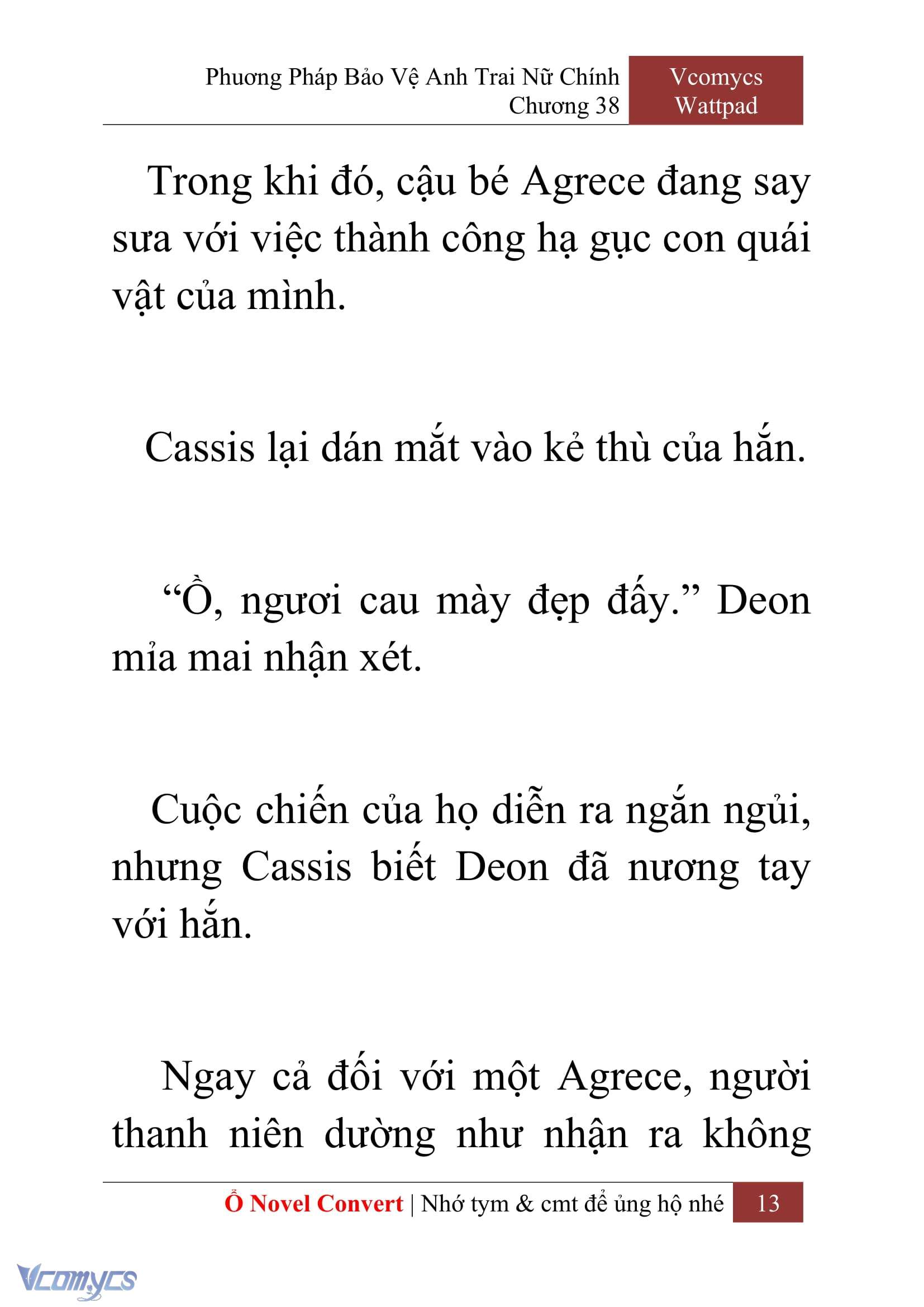 [Novel] Phương Pháp Bảo Vệ Anh Trai Nữ Chính Chap 38 - Next Chap 39